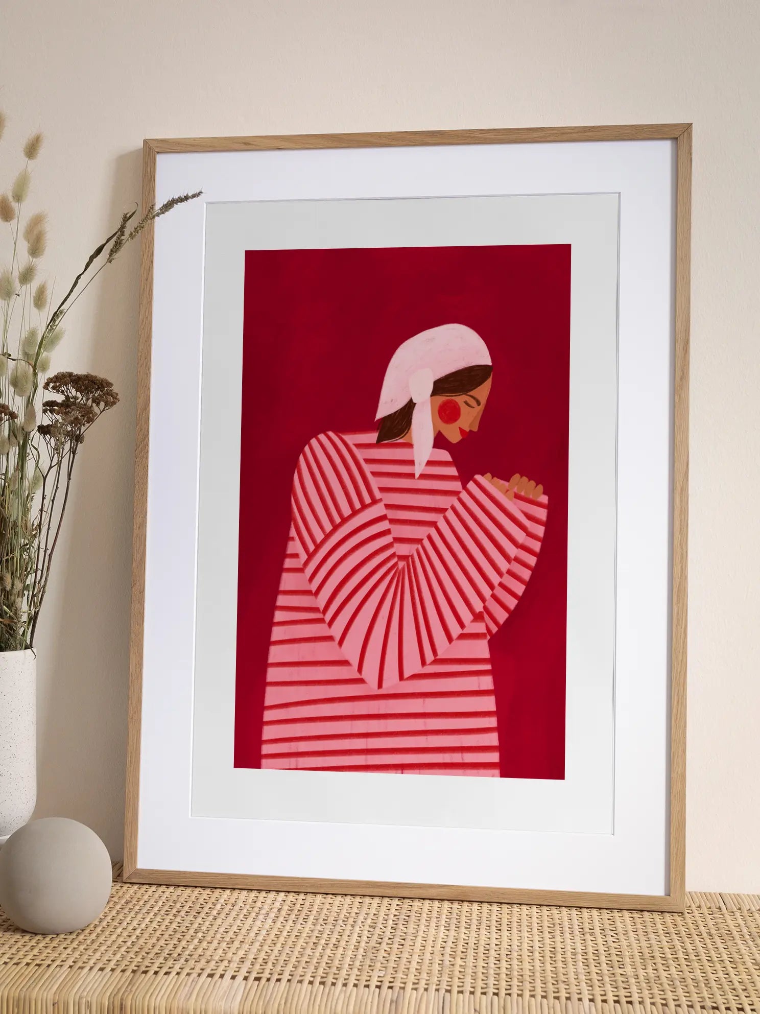 The Woman With the Red Stripes Poster