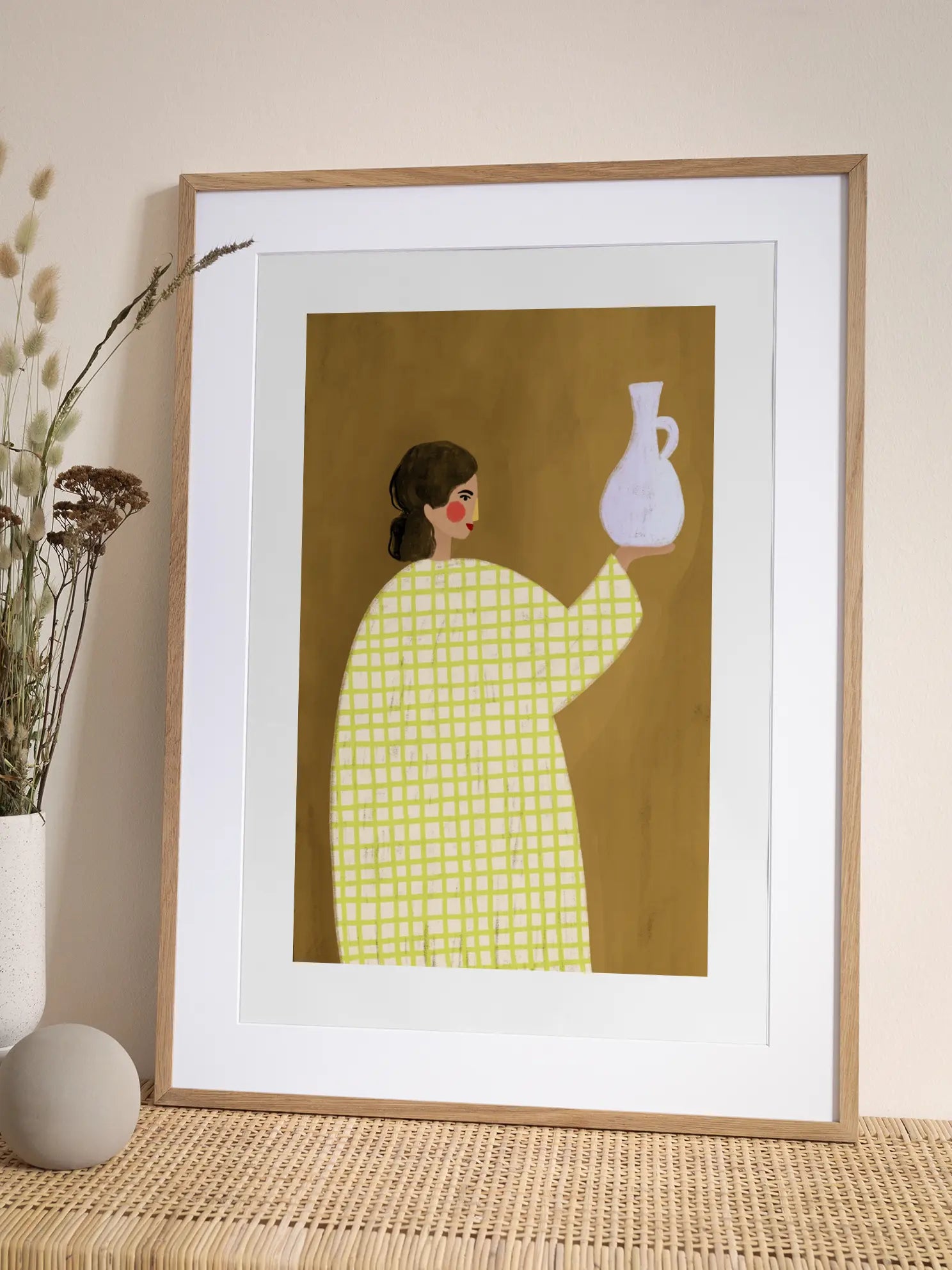 The Woman With Vase Poster