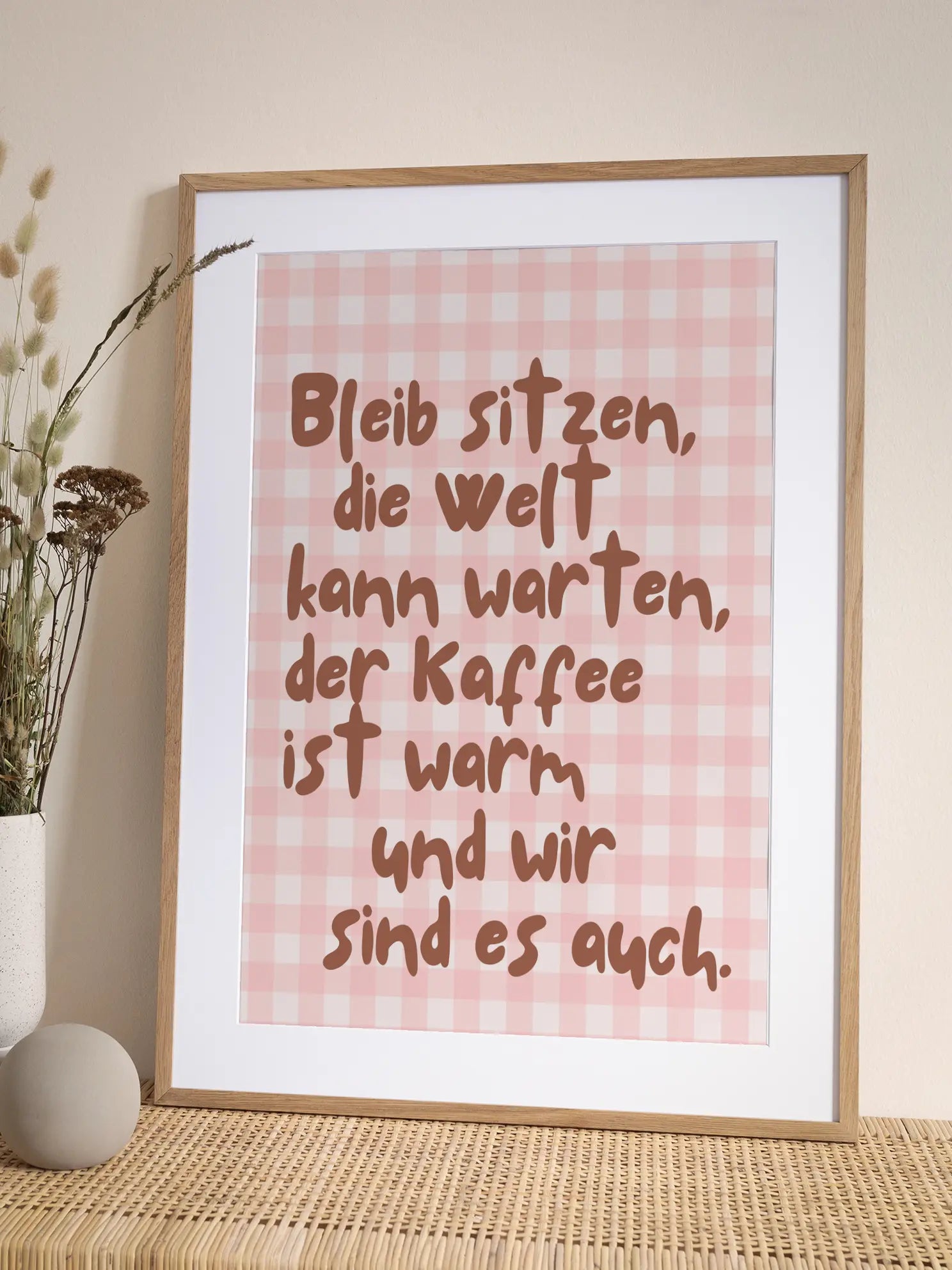 The World kann warten Pattern Poster
