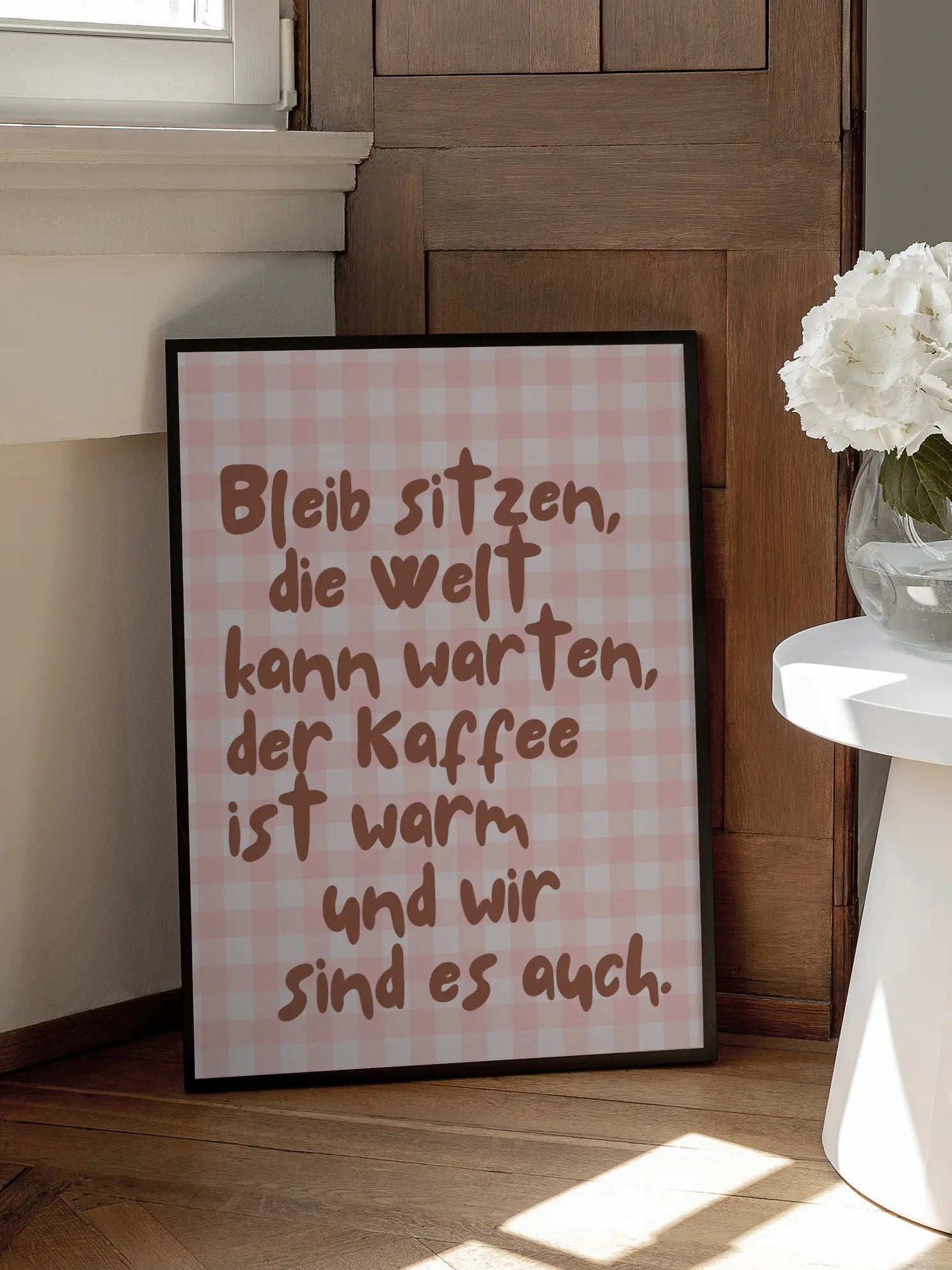 The World kann warten Pattern Poster