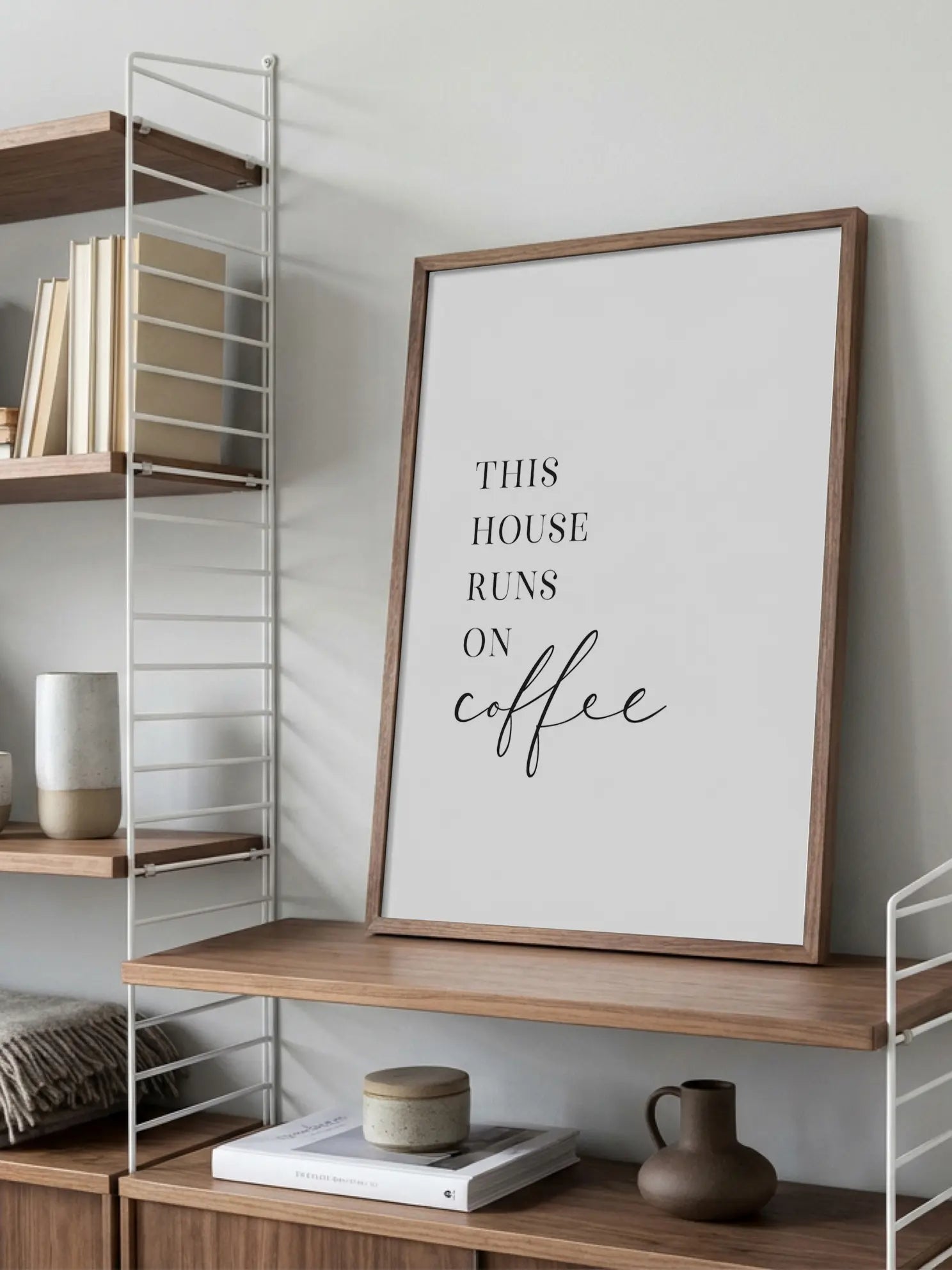 This House Runs on Coffee Poster