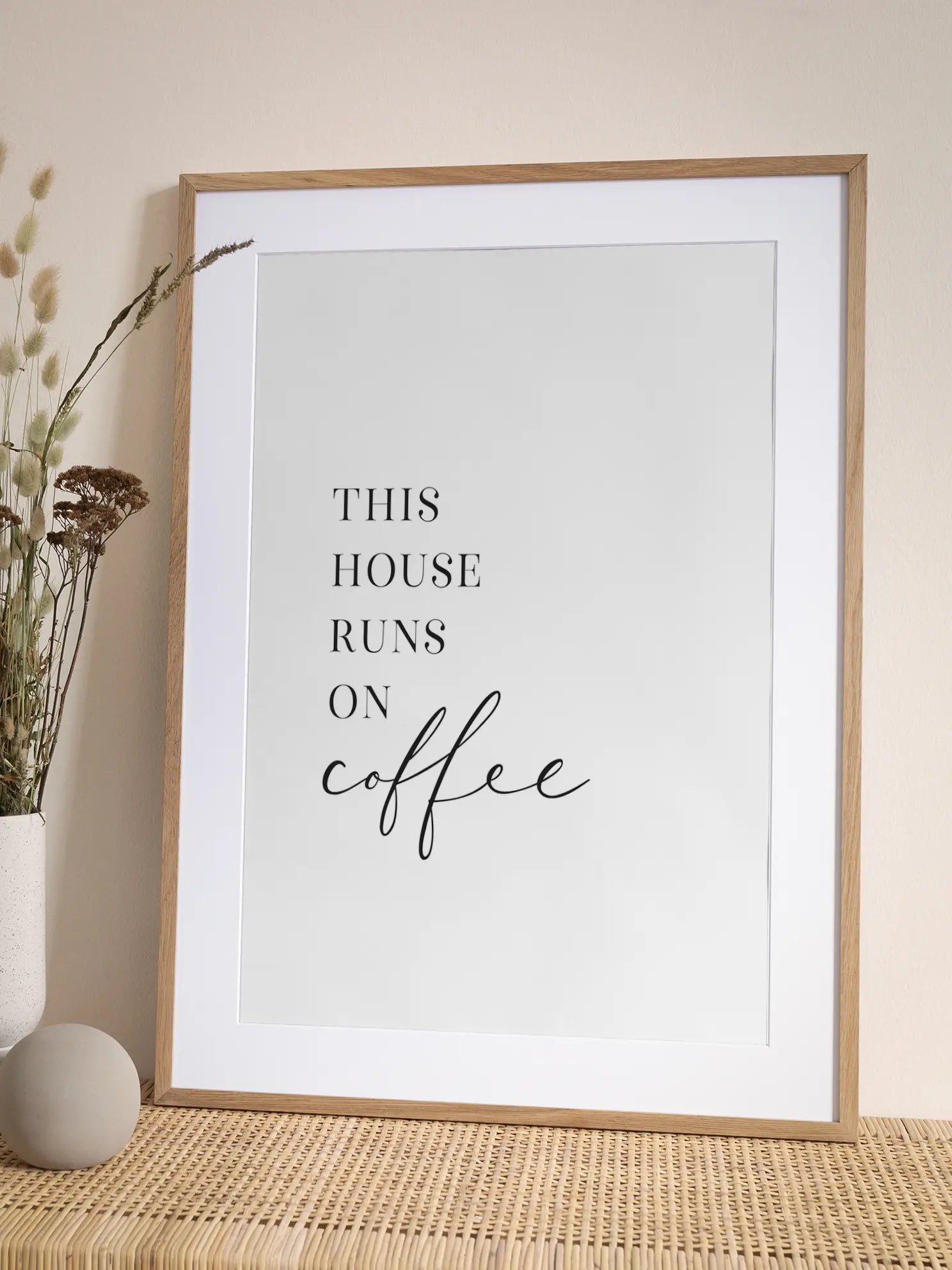 This House Runs on Coffee Poster