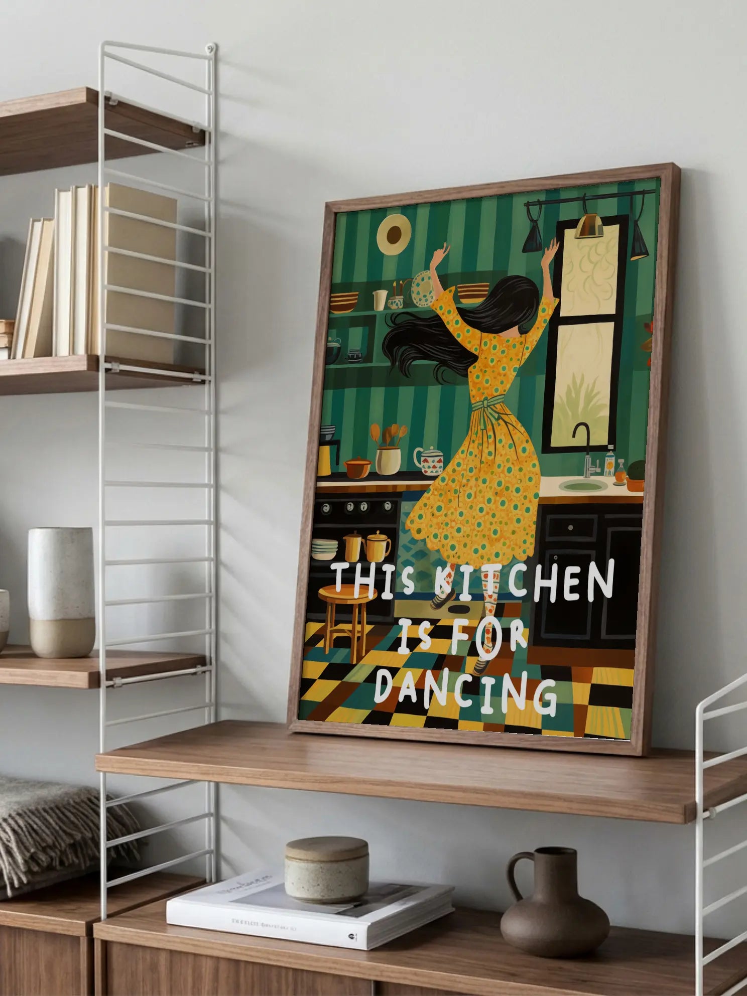 This Kitchen is for Dancing No3 Poster