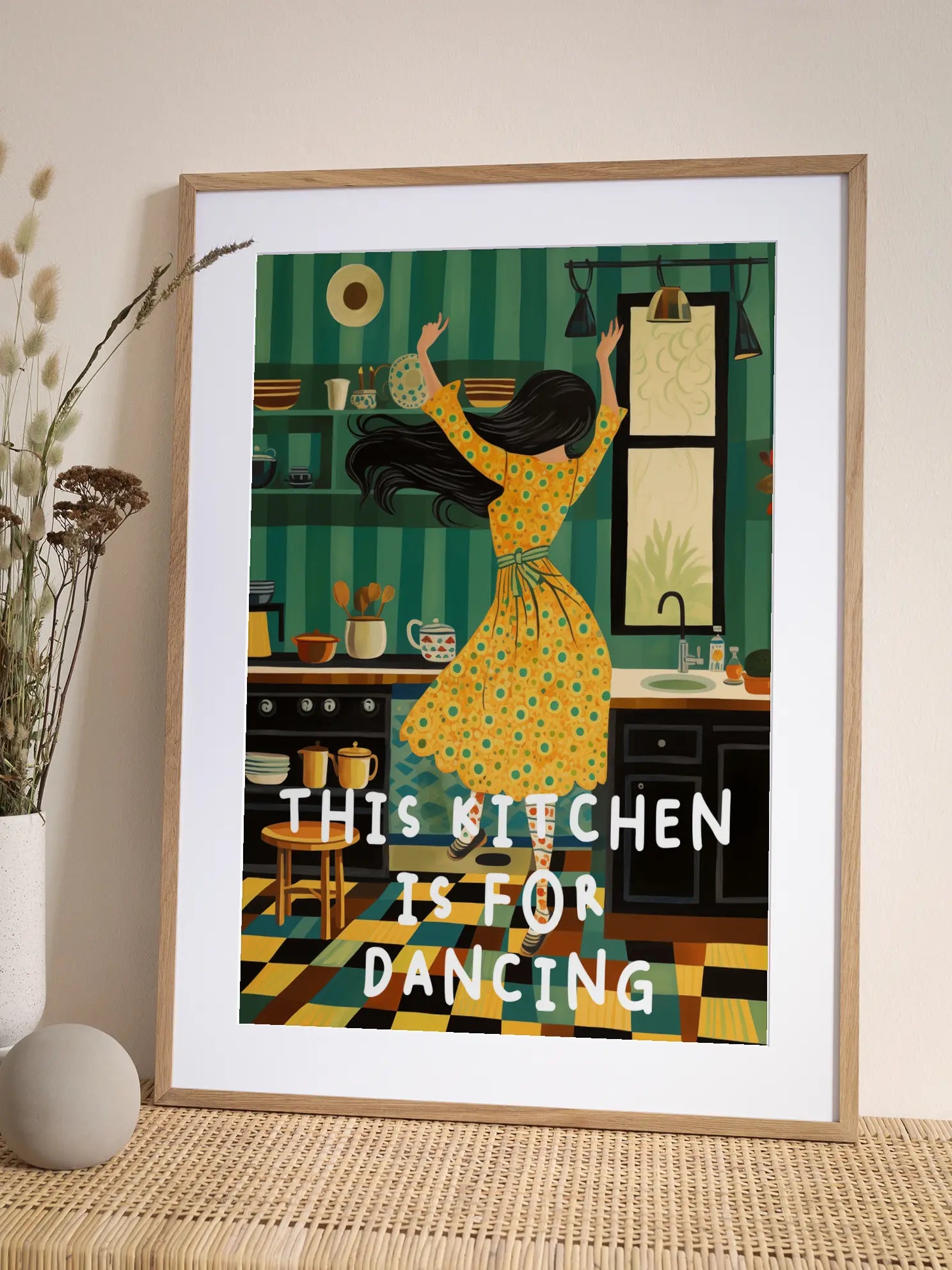 This Kitchen is for Dancing No3 Poster