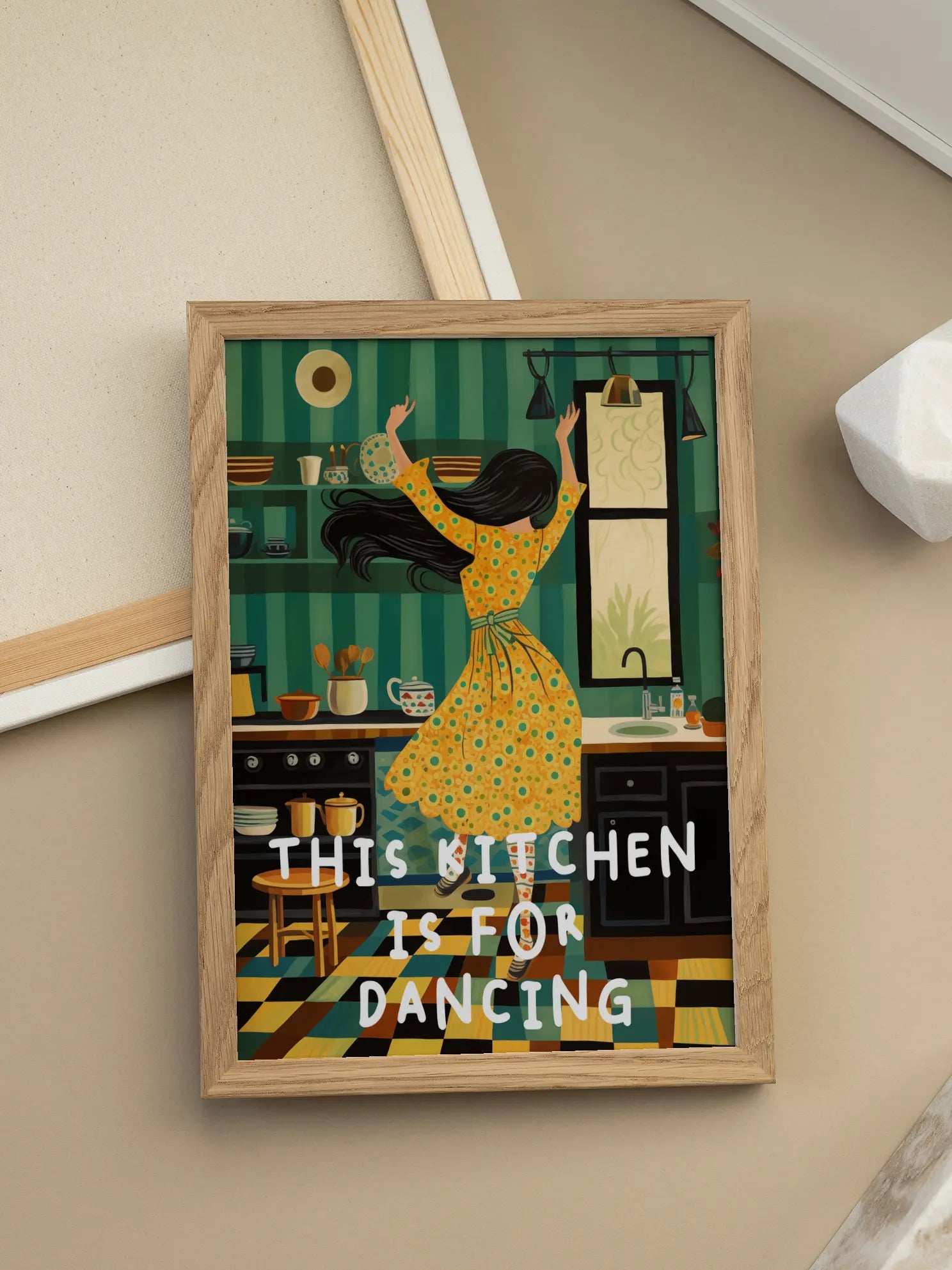 This Kitchen is for Dancing No3 Poster