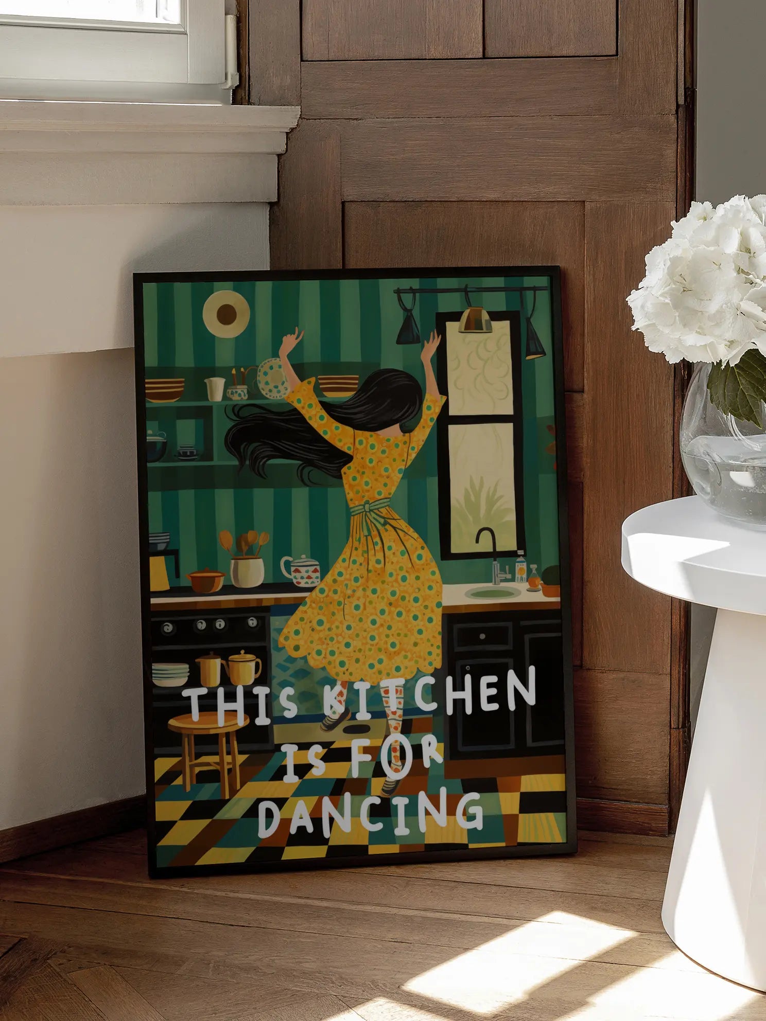 This Kitchen is for Dancing No3 Poster
