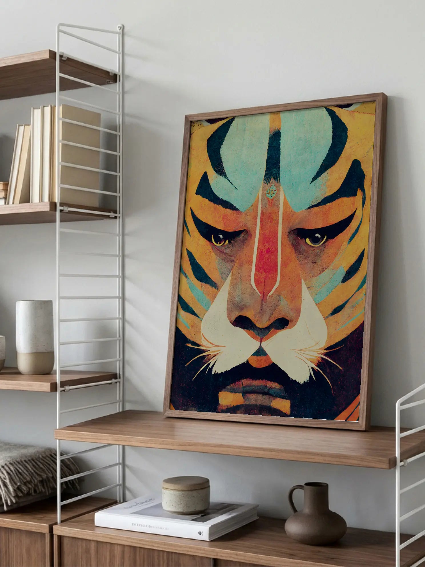 Tiger Face Paint Poster