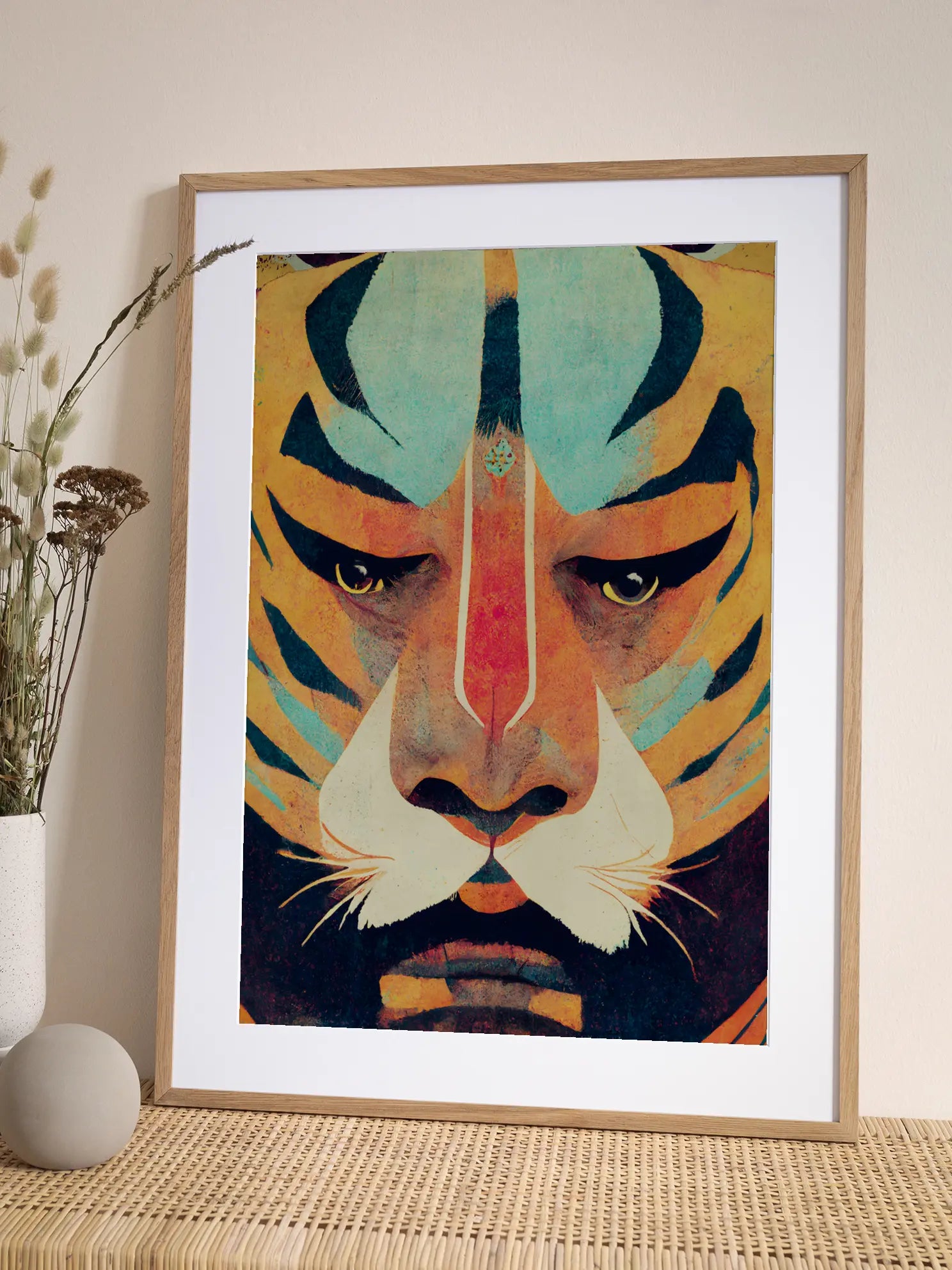 Tiger Face Paint Poster