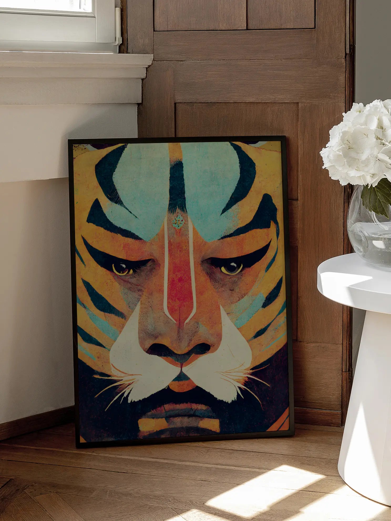 Tiger Face Paint Poster
