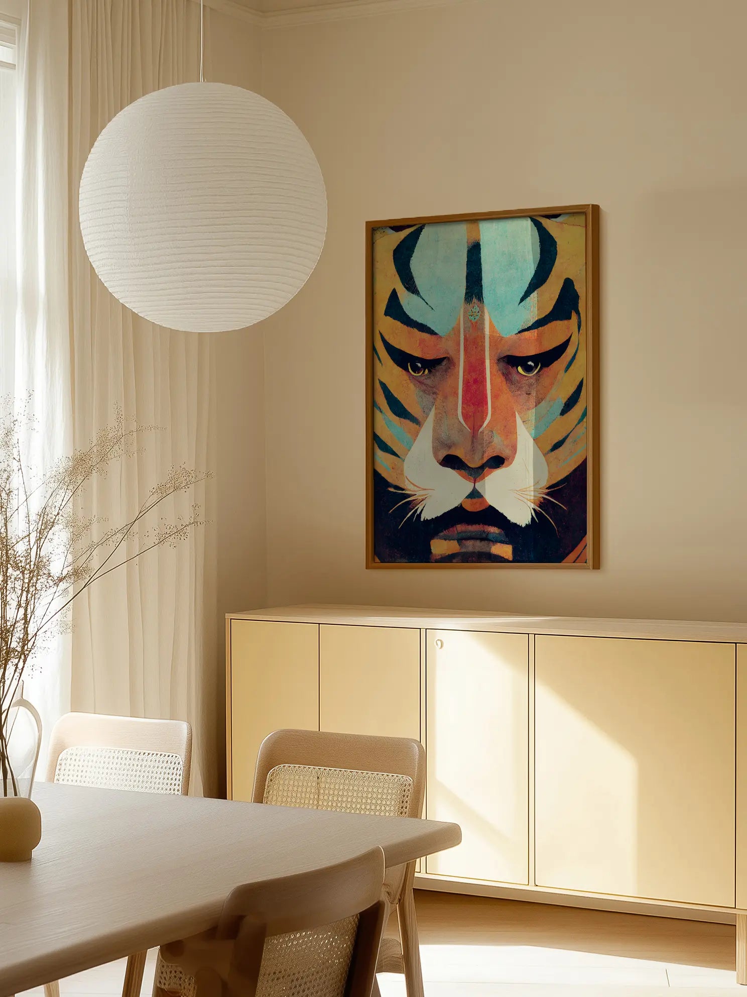 Tiger Face Paint Poster