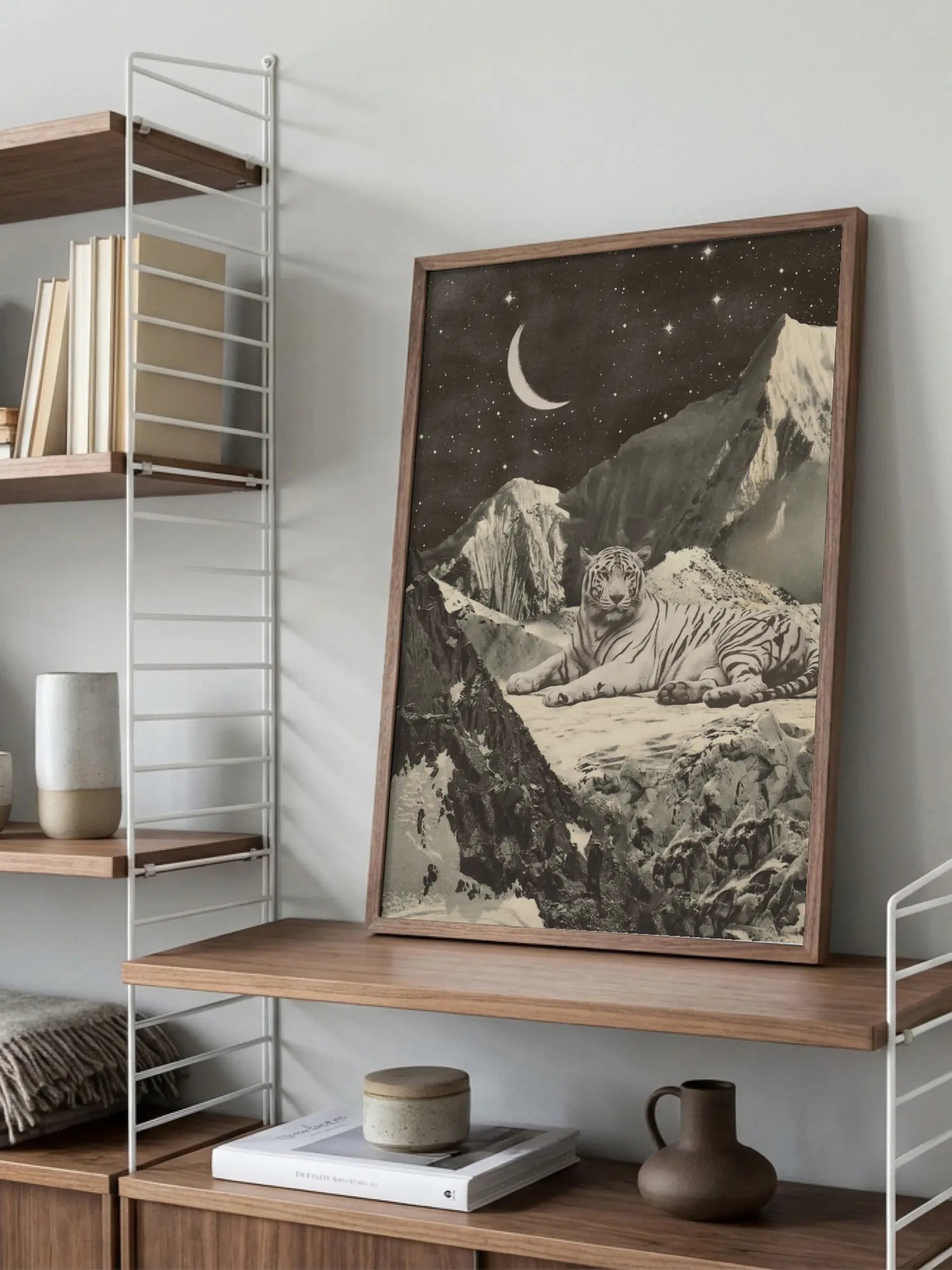 Tiger on Mountain Poster