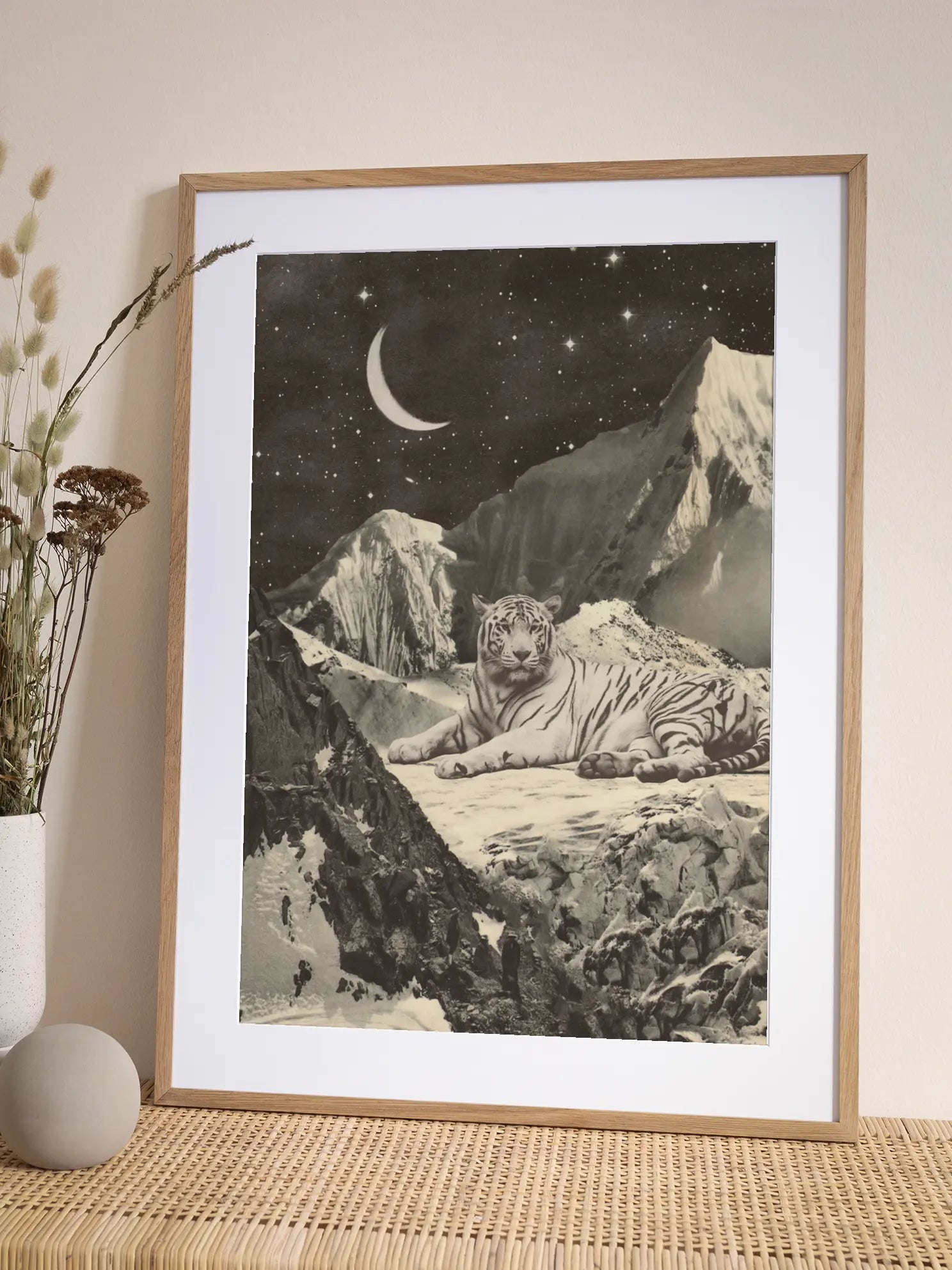 Tiger on Mountain Poster