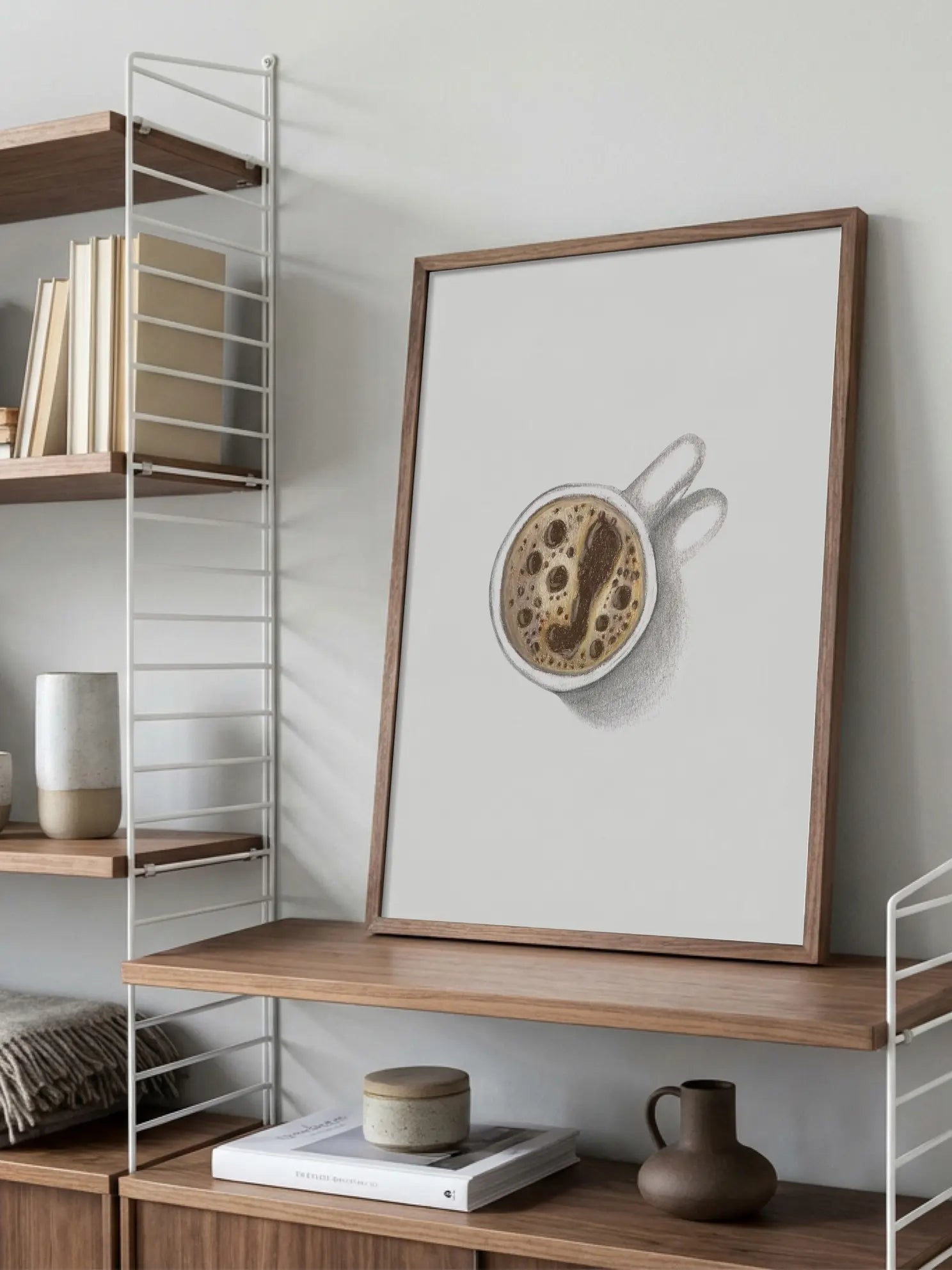 Top View Kaffeetasse Poster