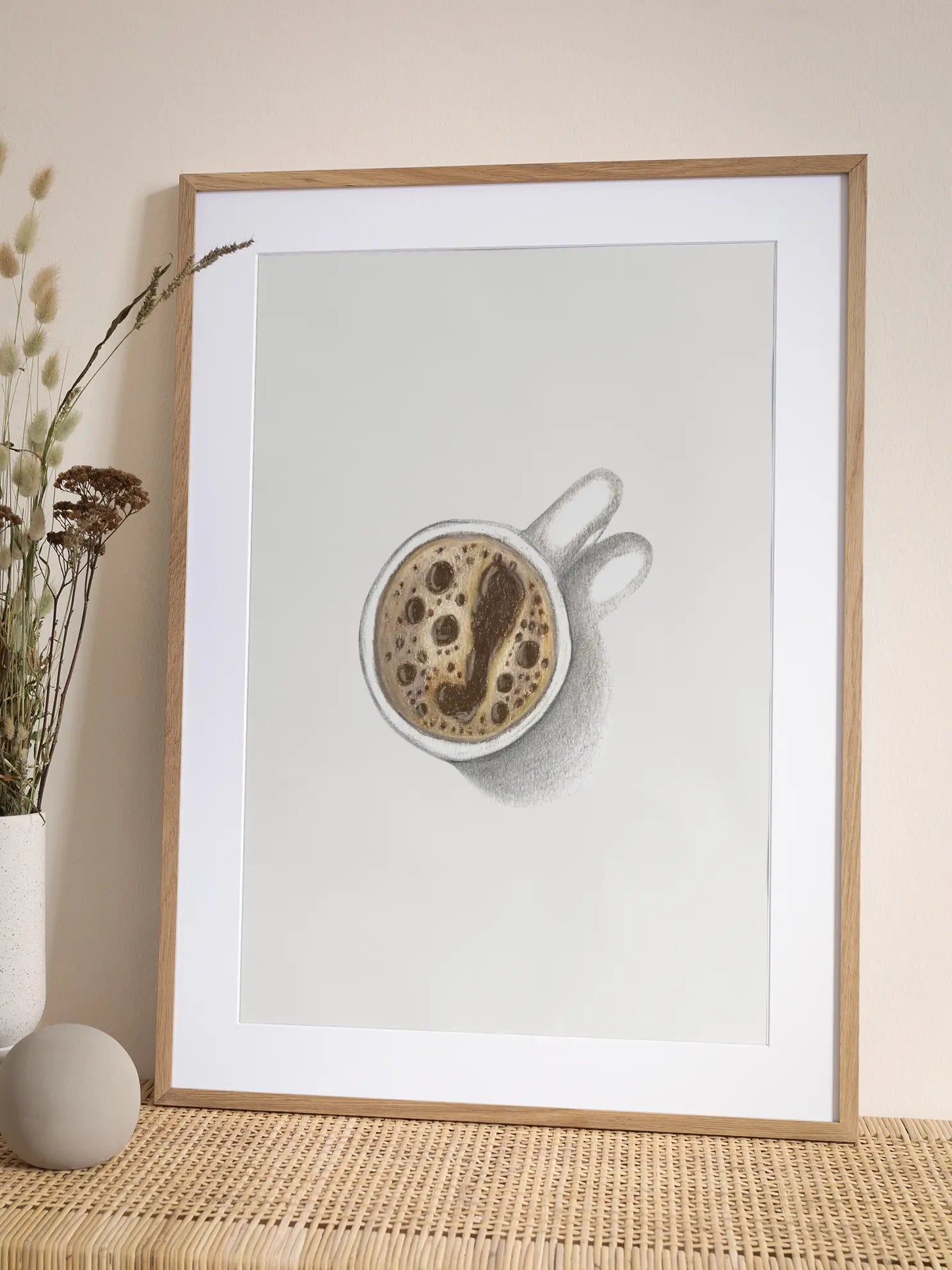 Top View Kaffeetasse Poster