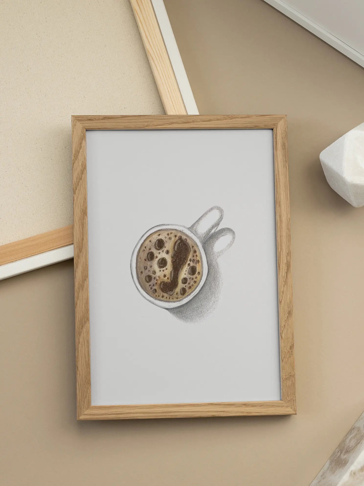 Top View Kaffeetasse Poster