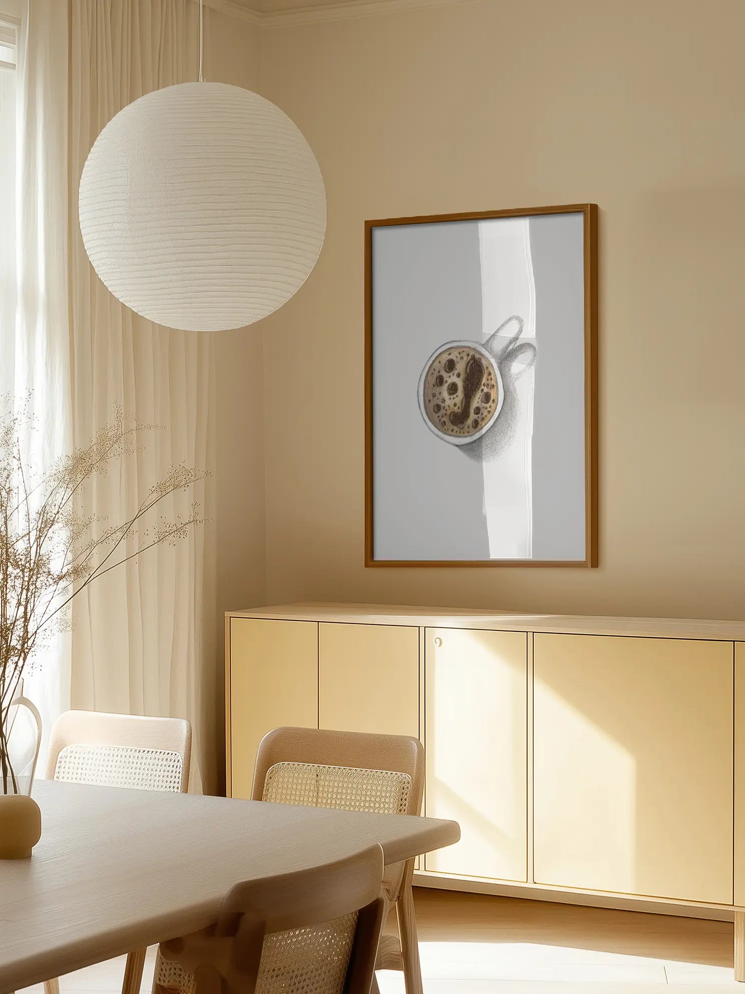 Top View Kaffeetasse Poster