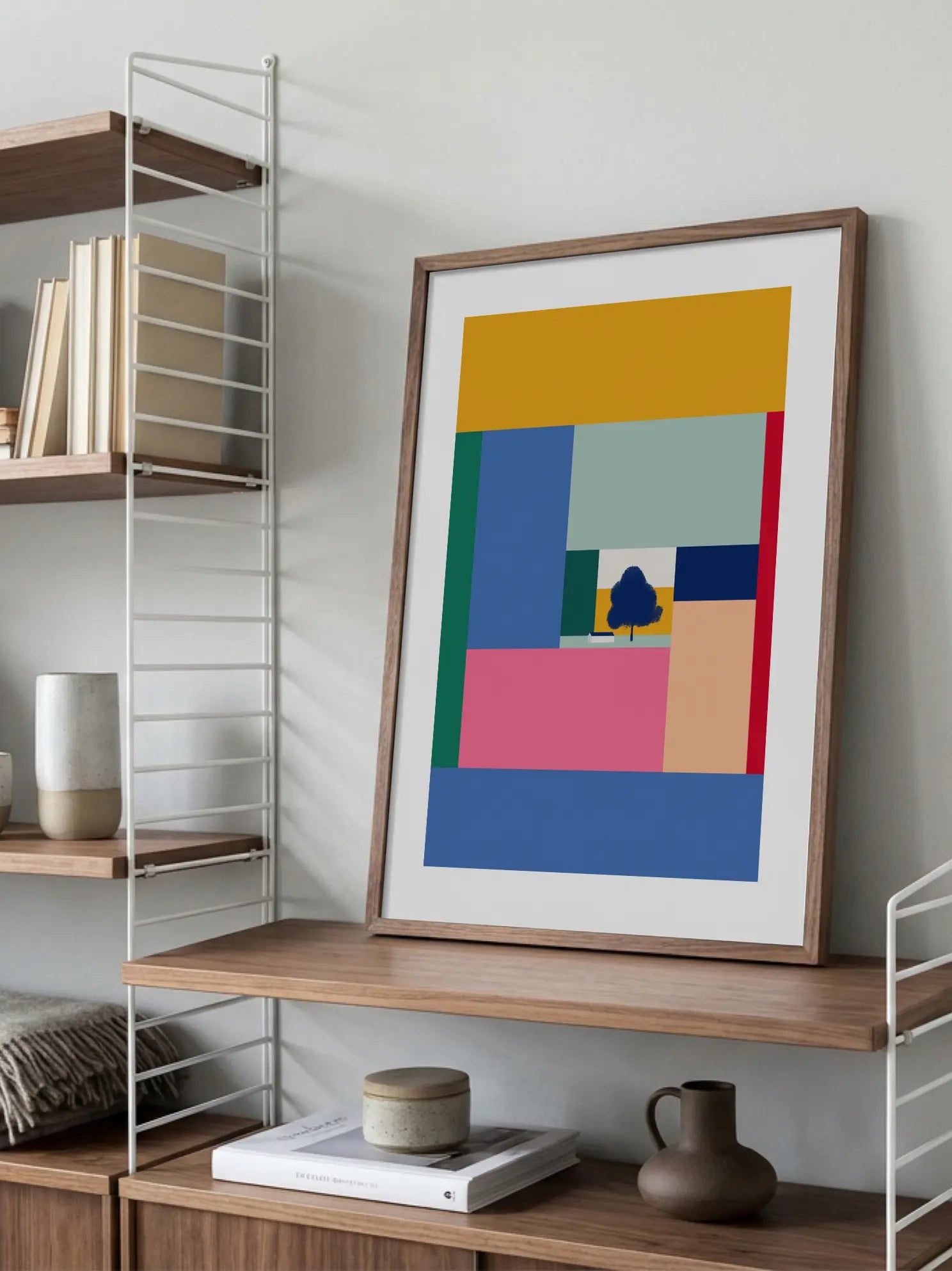 Tree and House Poster