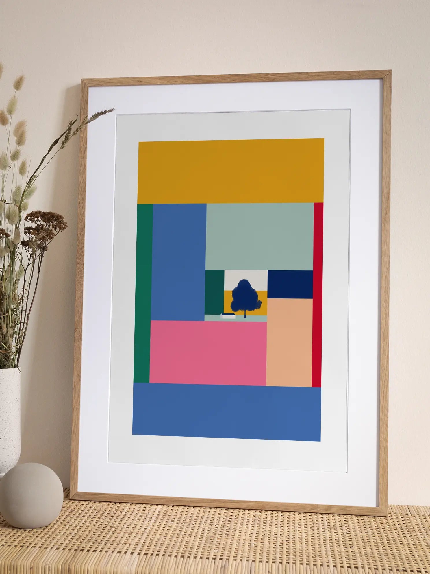 Tree and House Poster