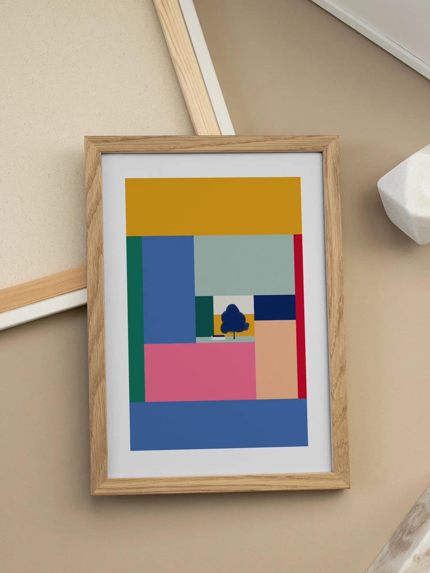 Tree and House Poster
