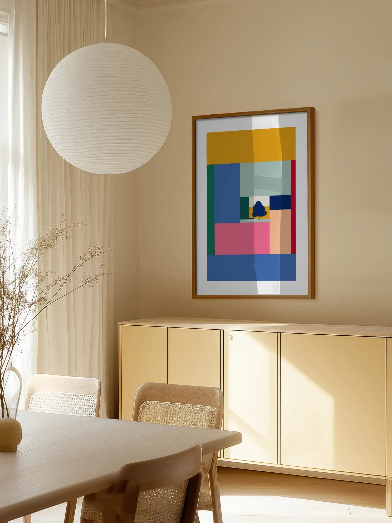 Tree and House Poster