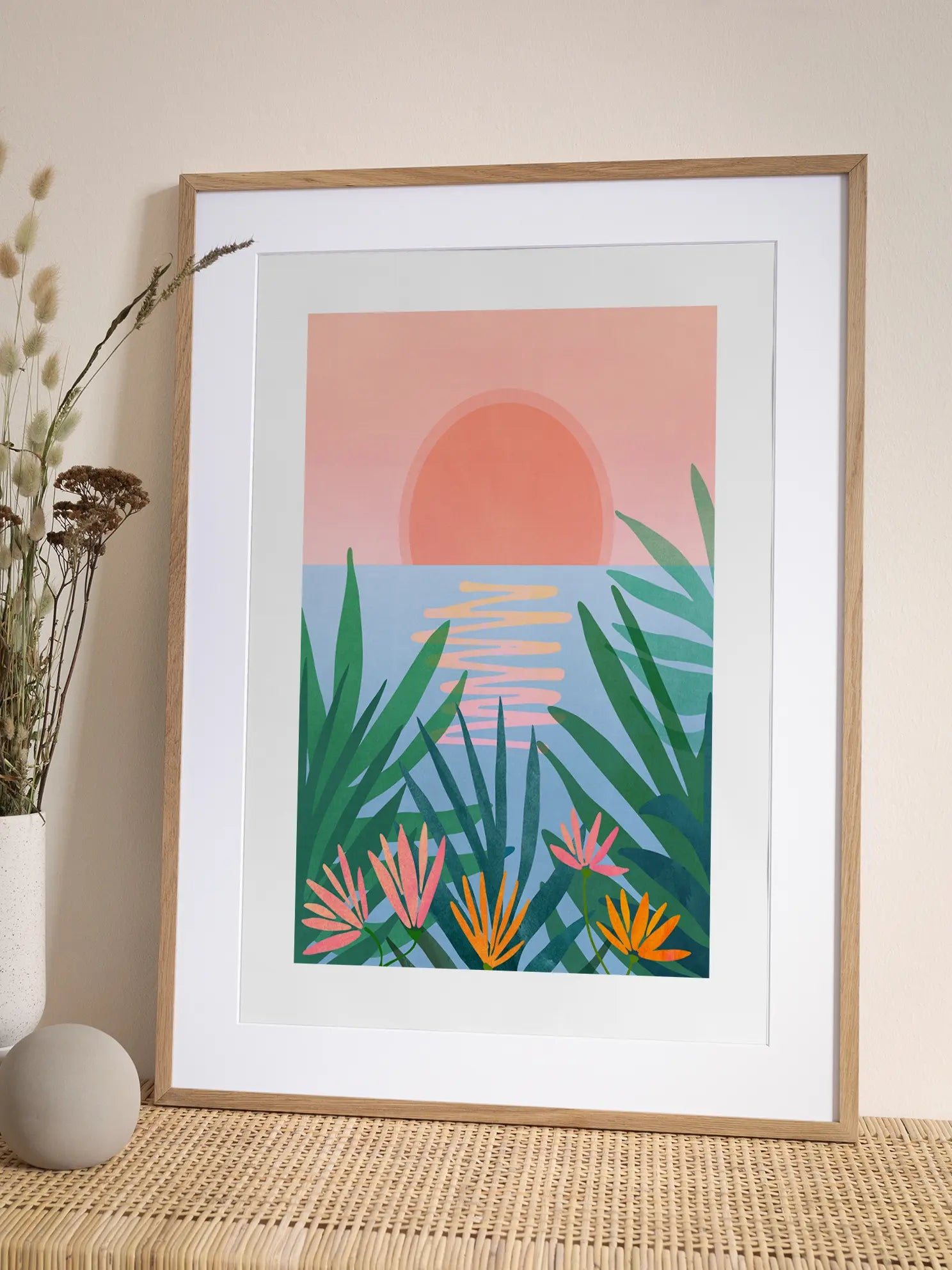 Tropical Sunset Poster
