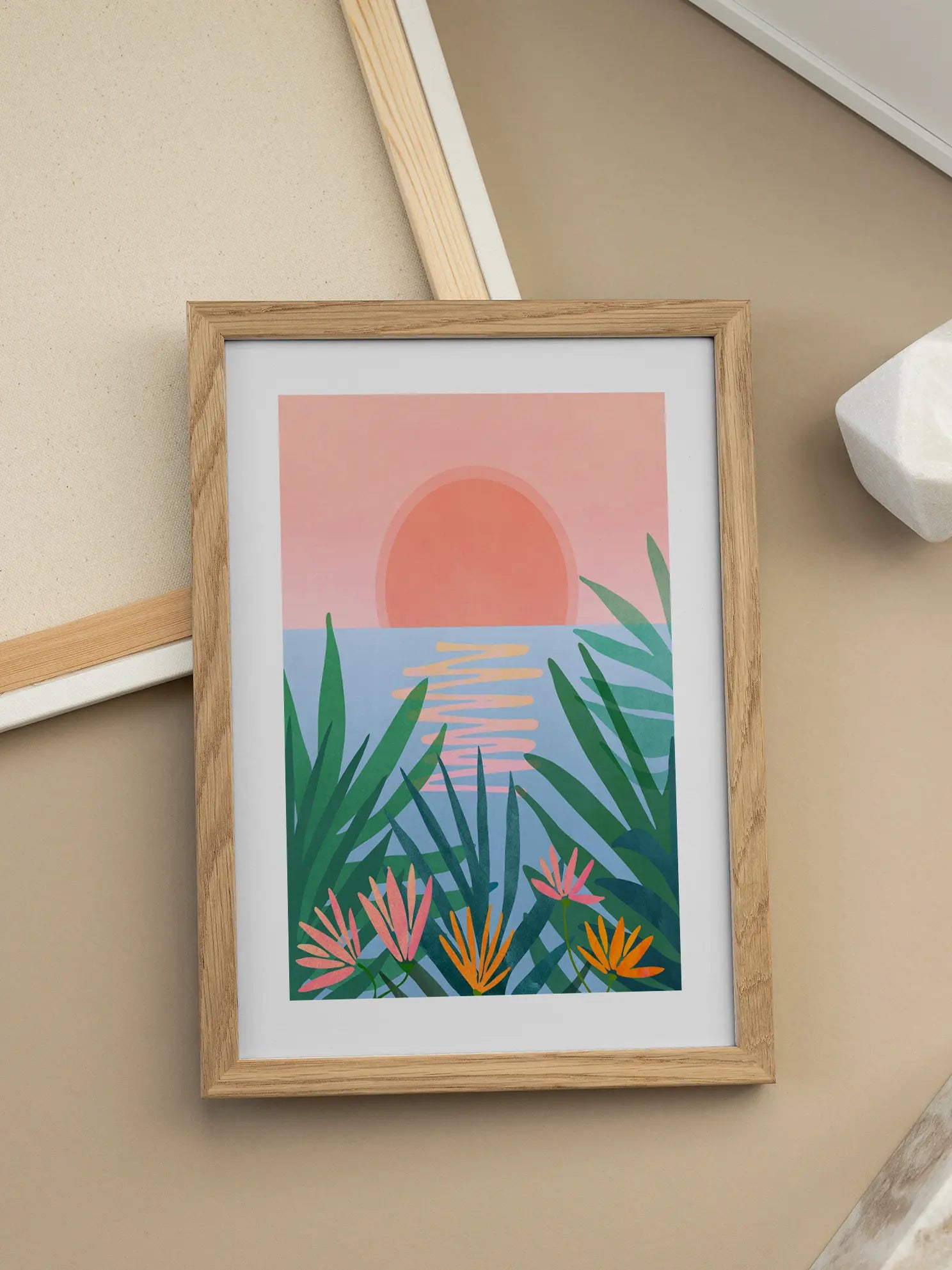 Tropical Sunset Poster