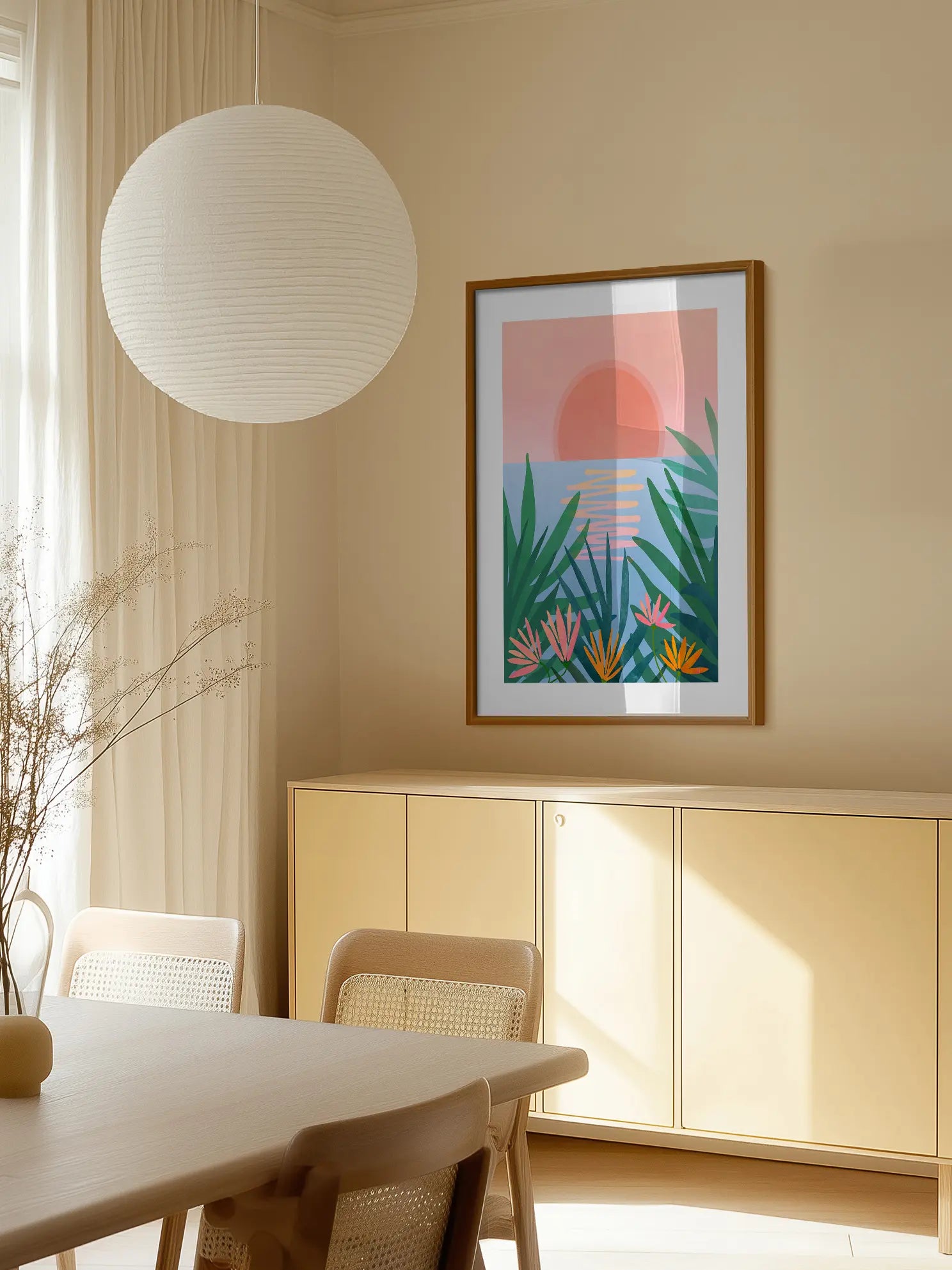 Tropical Sunset Poster