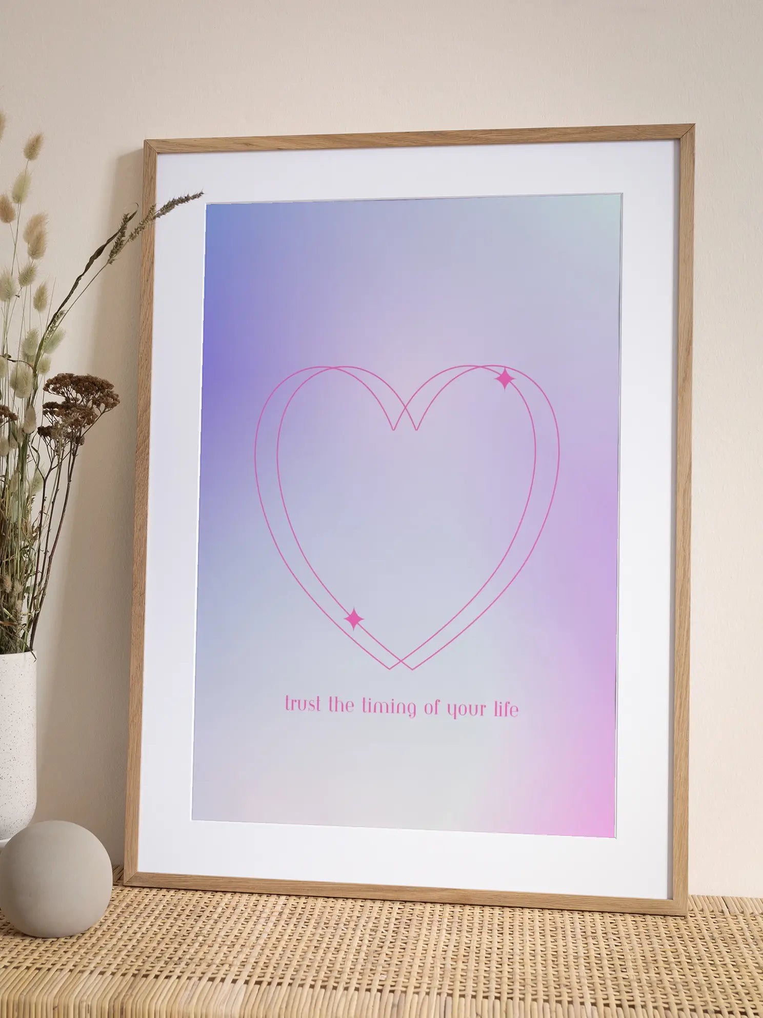 Trust the Timing of Your Life Poster