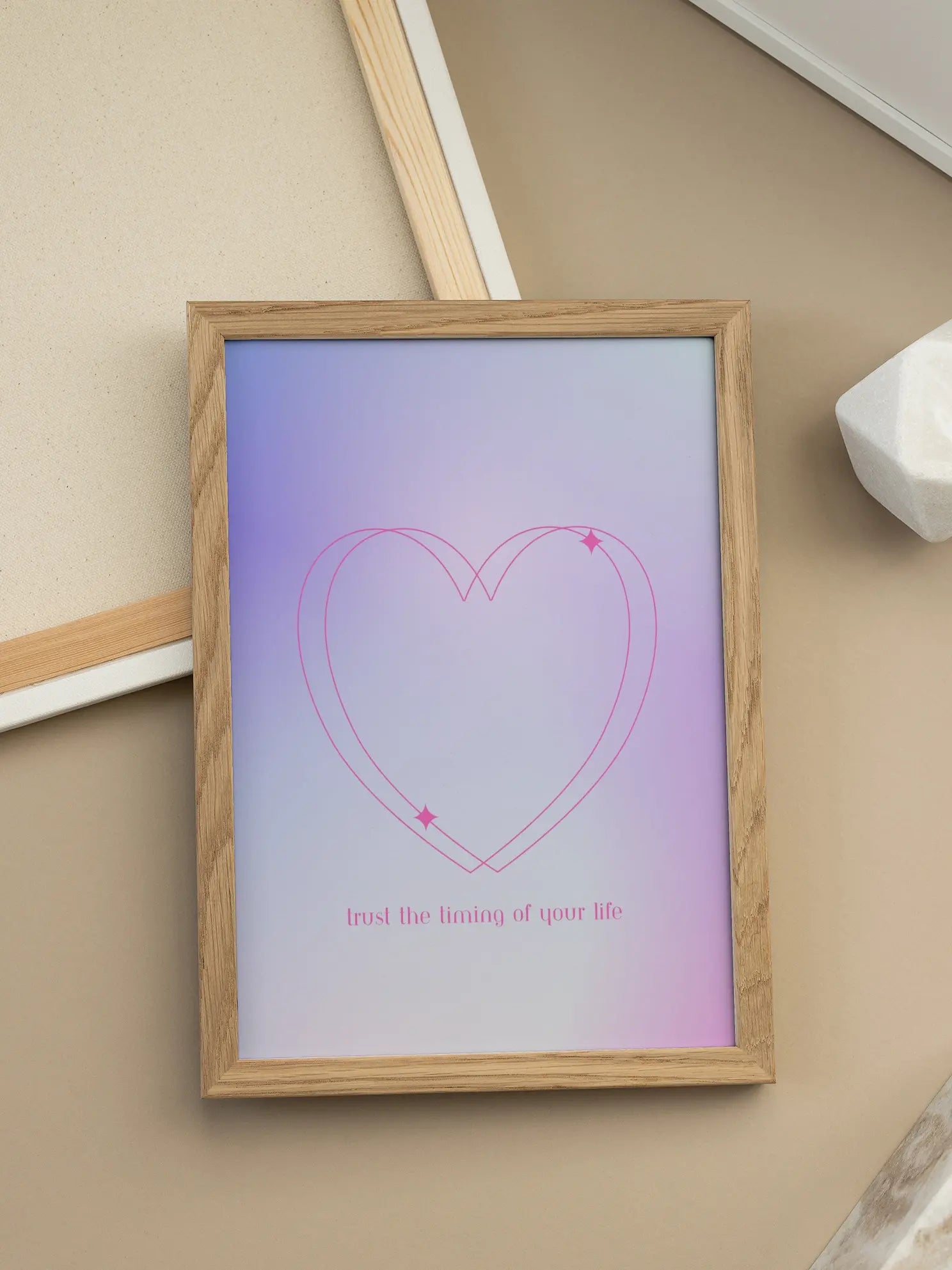 Trust the Timing of Your Life Poster