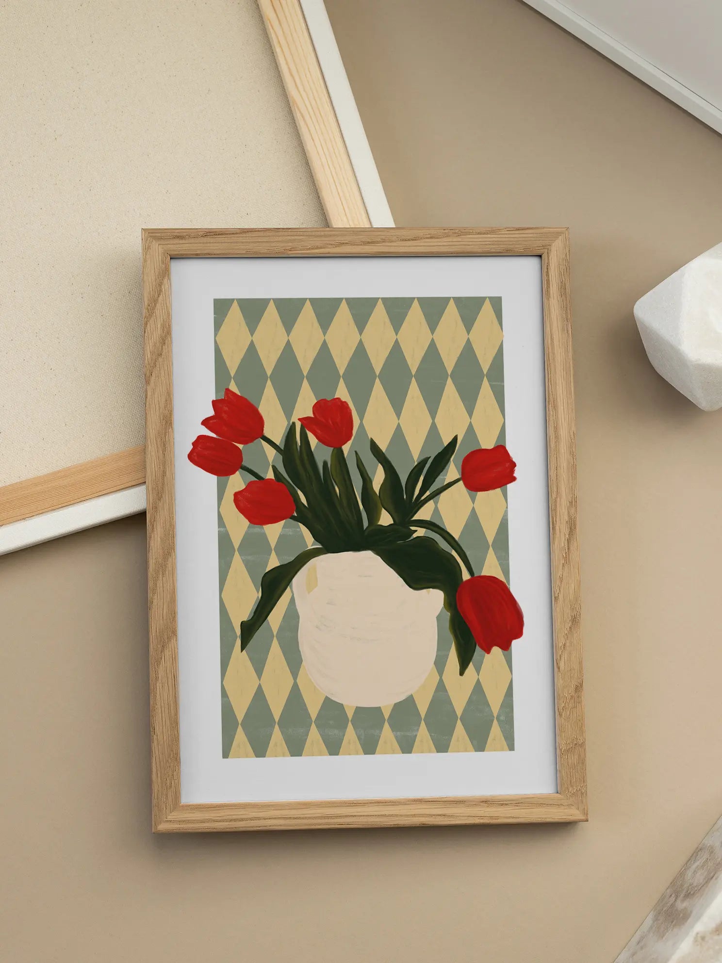 Tulips in a Vase Poster