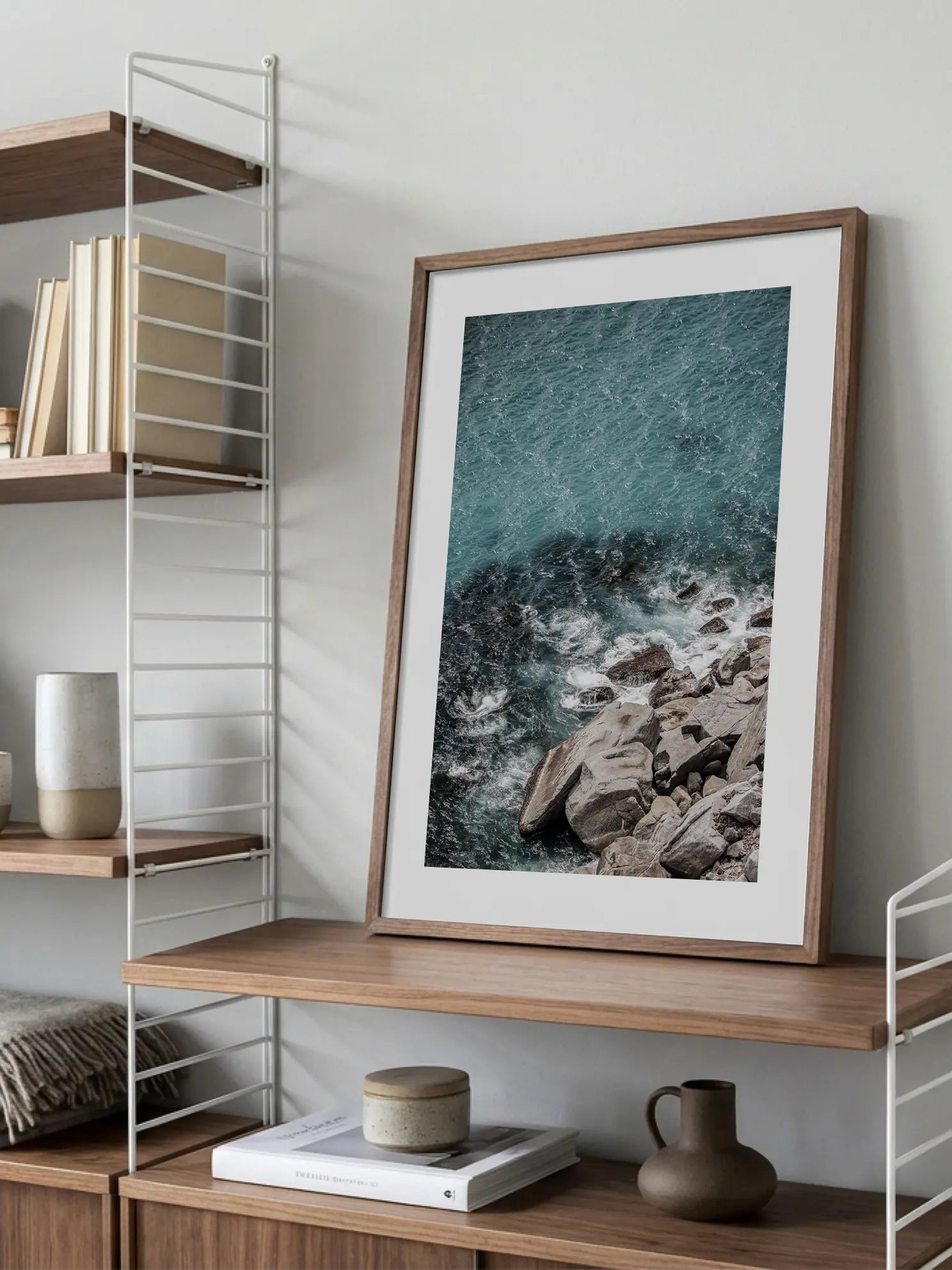 Turquoise Waves Poster