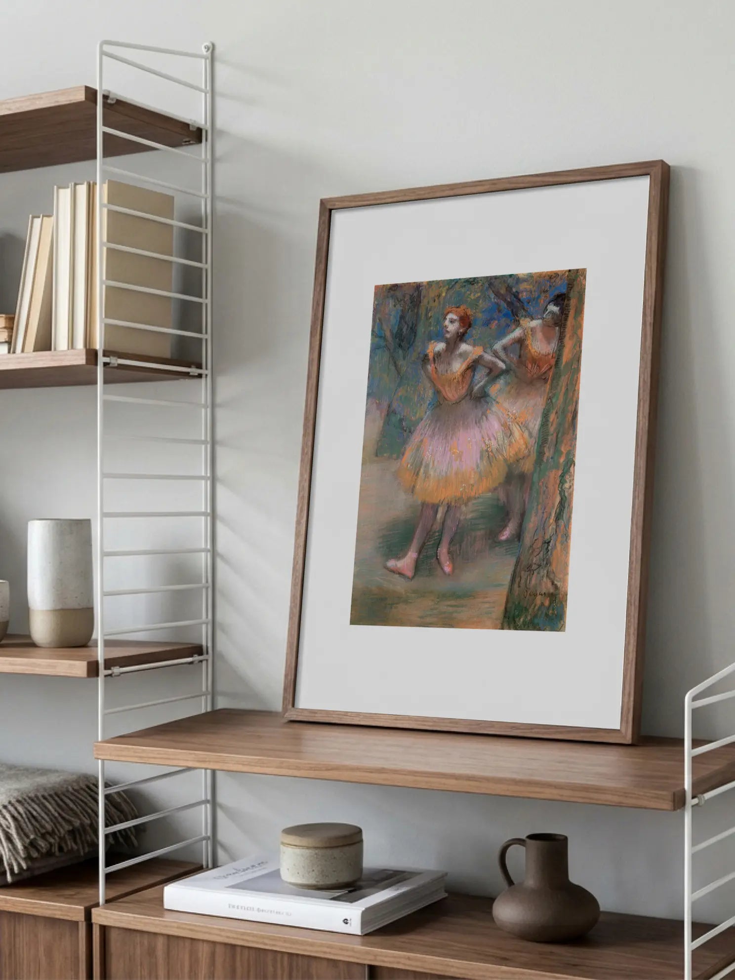 Two Dancers on Stage Poster