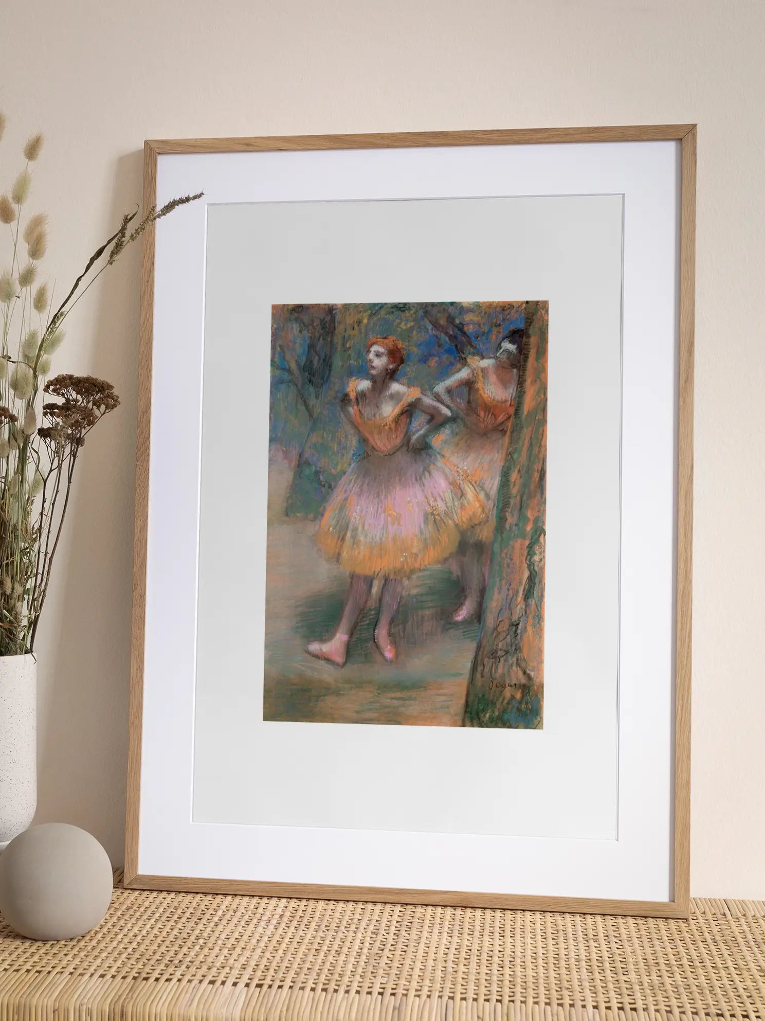 Two Dancers on Stage Poster