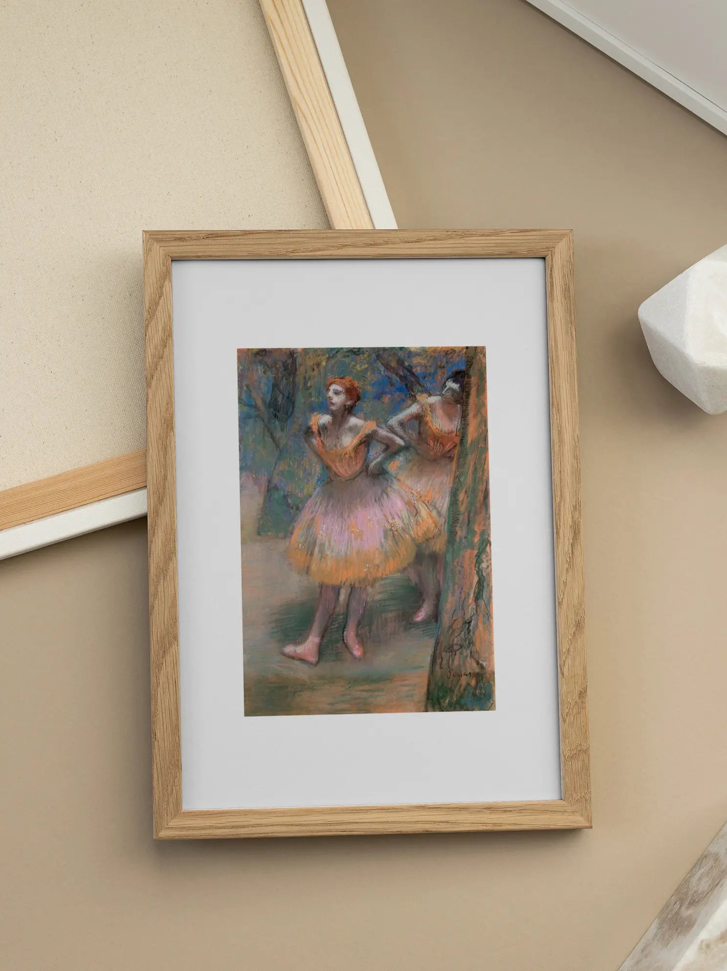 Two Dancers on Stage Poster