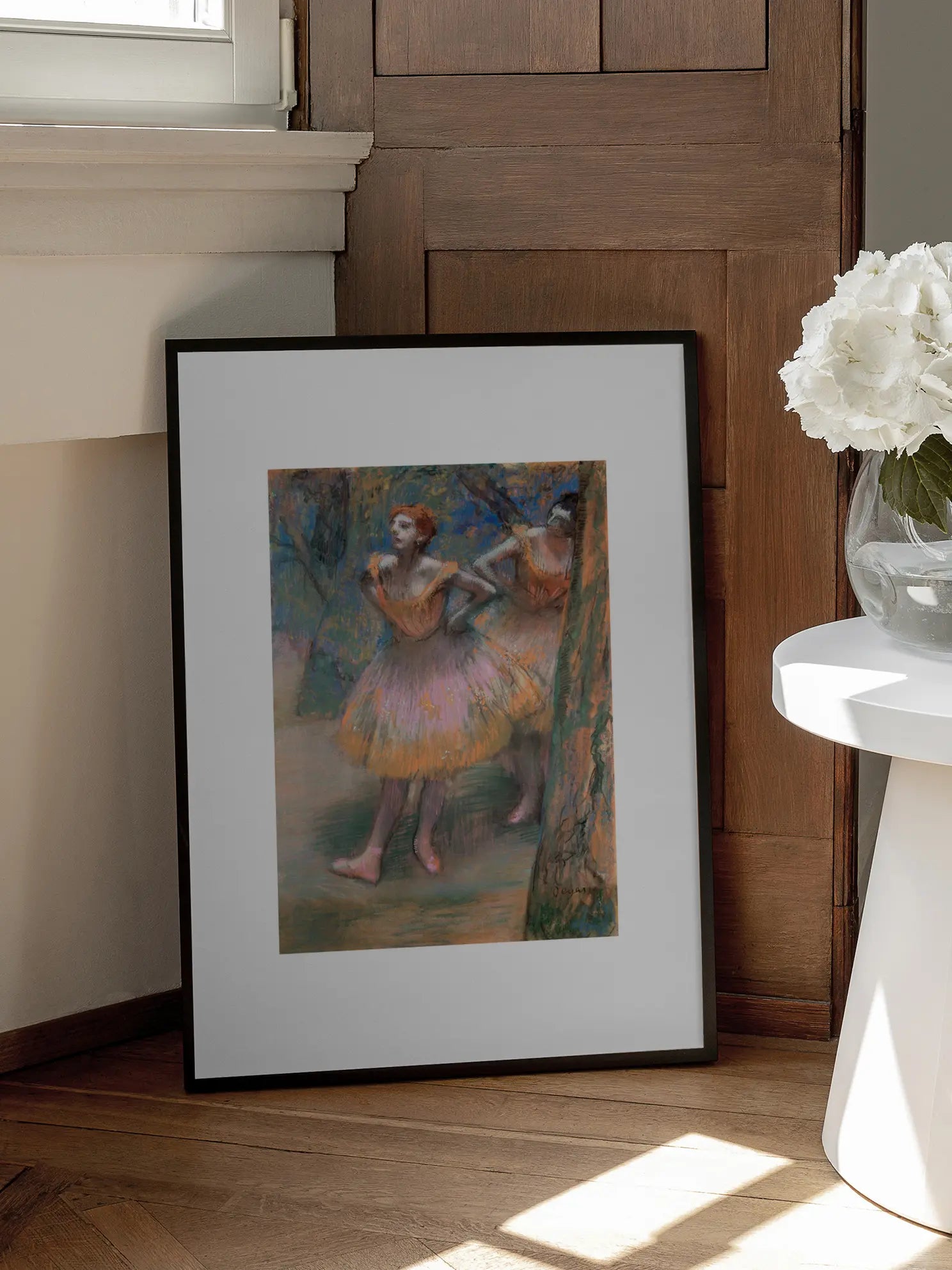 Two Dancers on Stage Poster