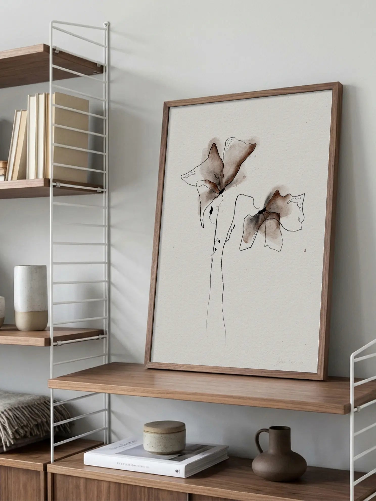 Two Flowers Poster