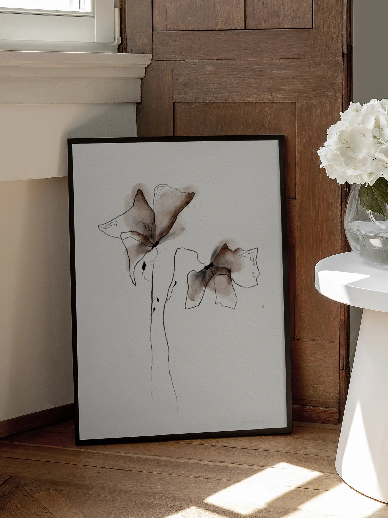 Two Flowers Poster
