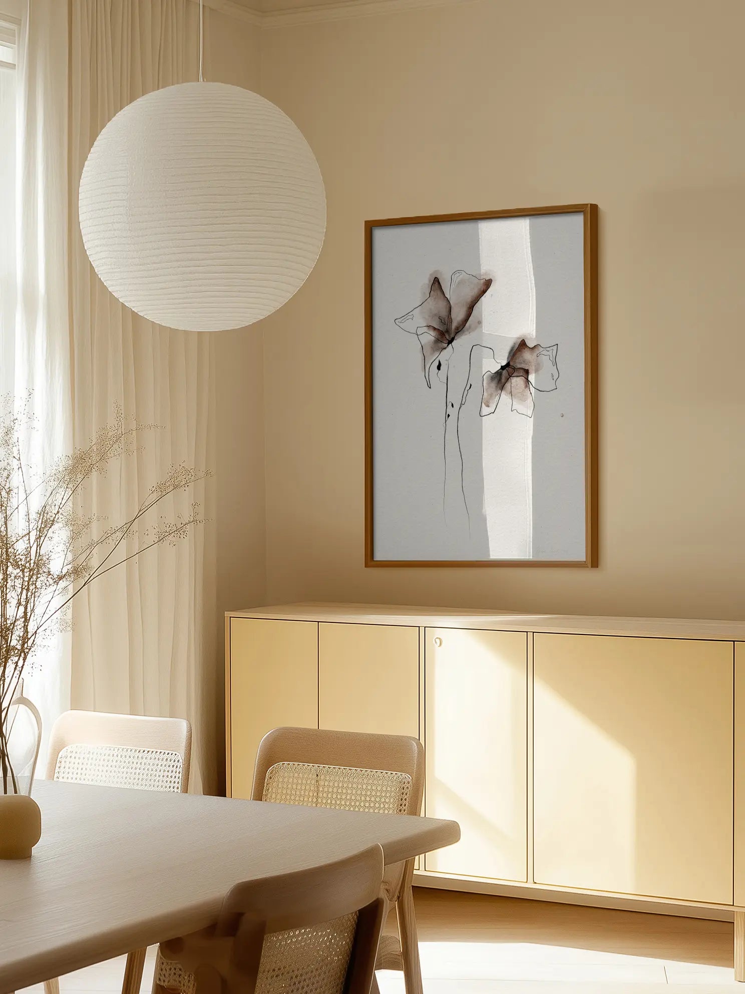 Two Flowers Poster