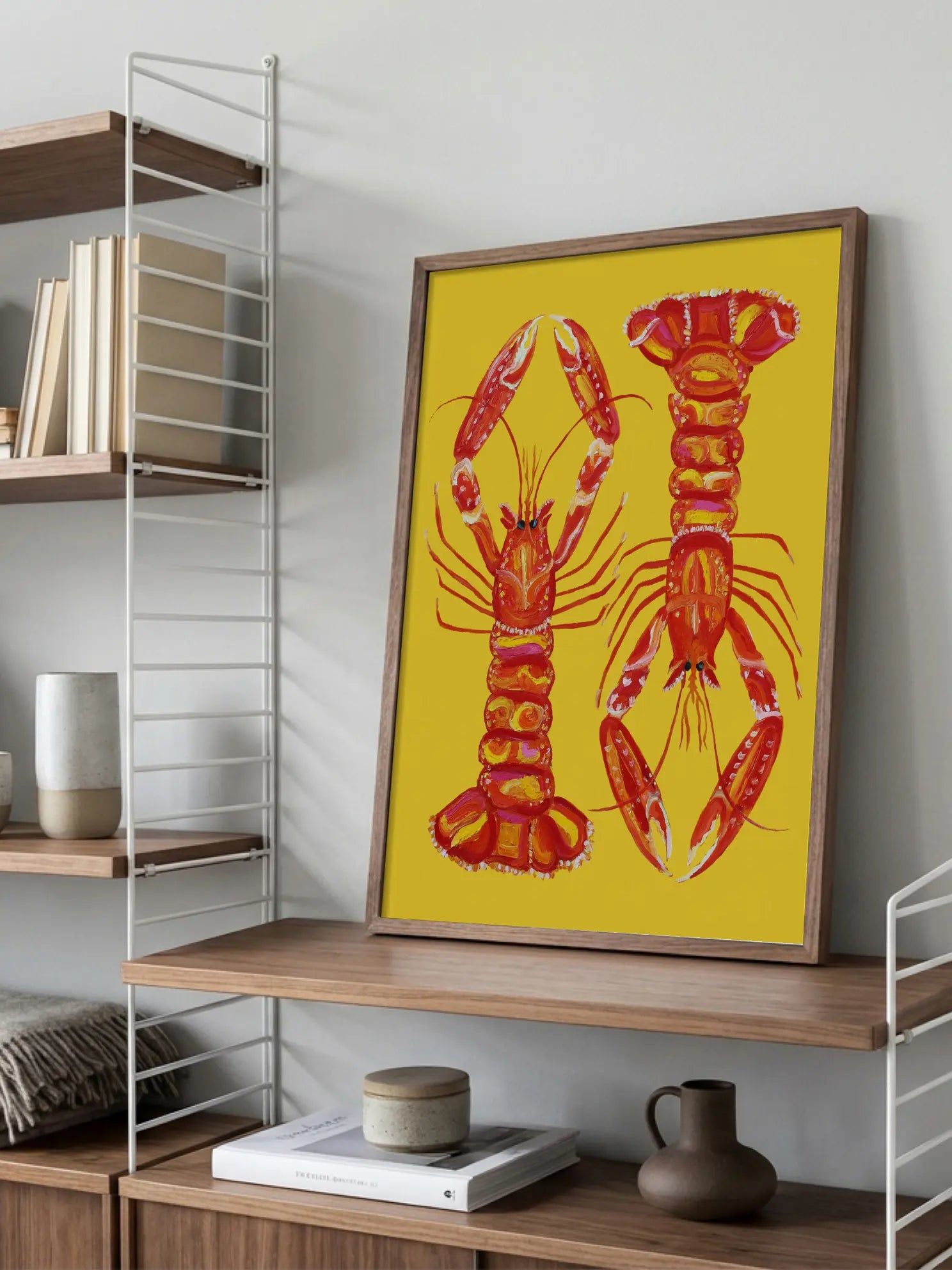 Two Lobsters Poster