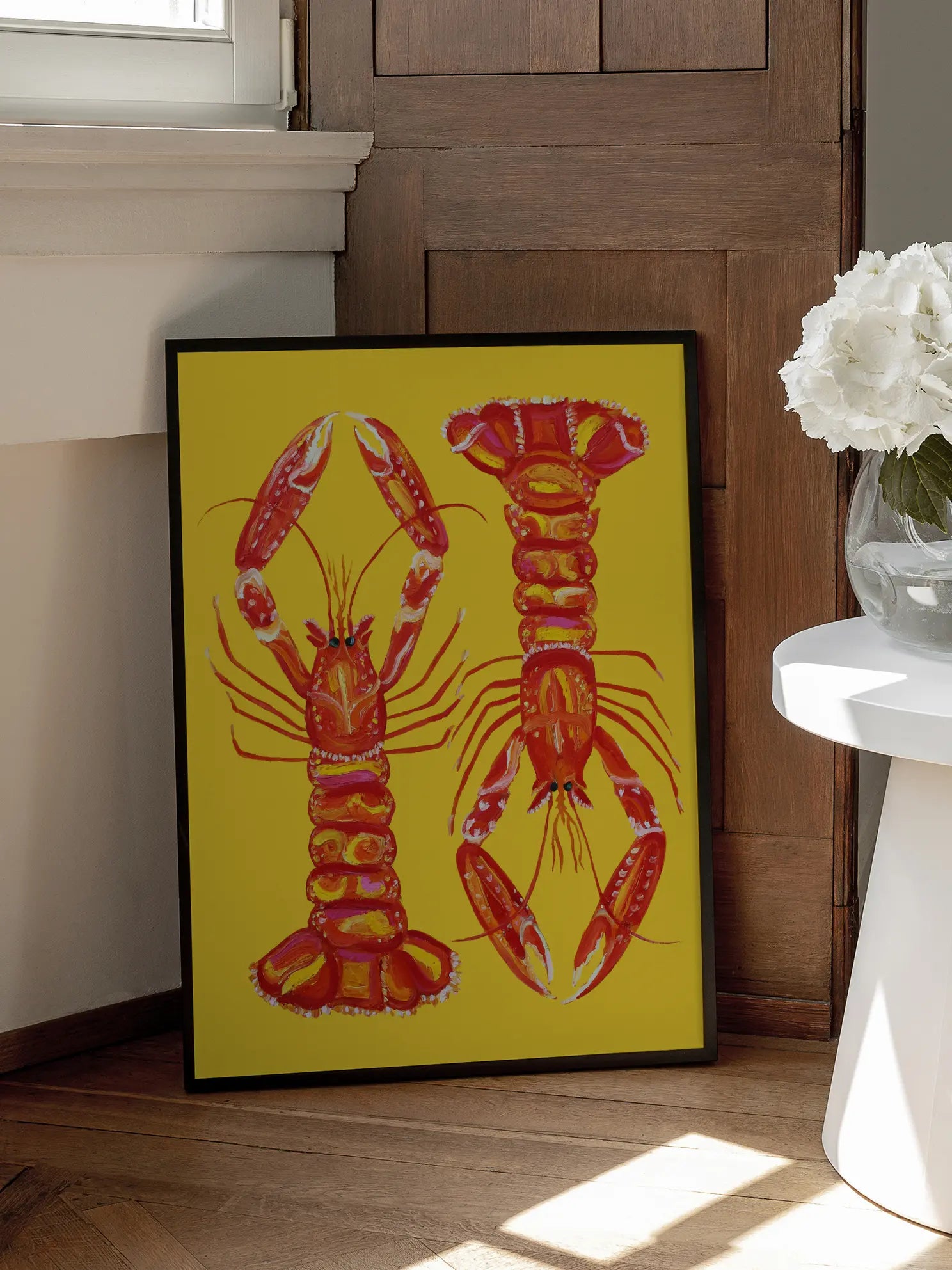 Two Lobsters Poster