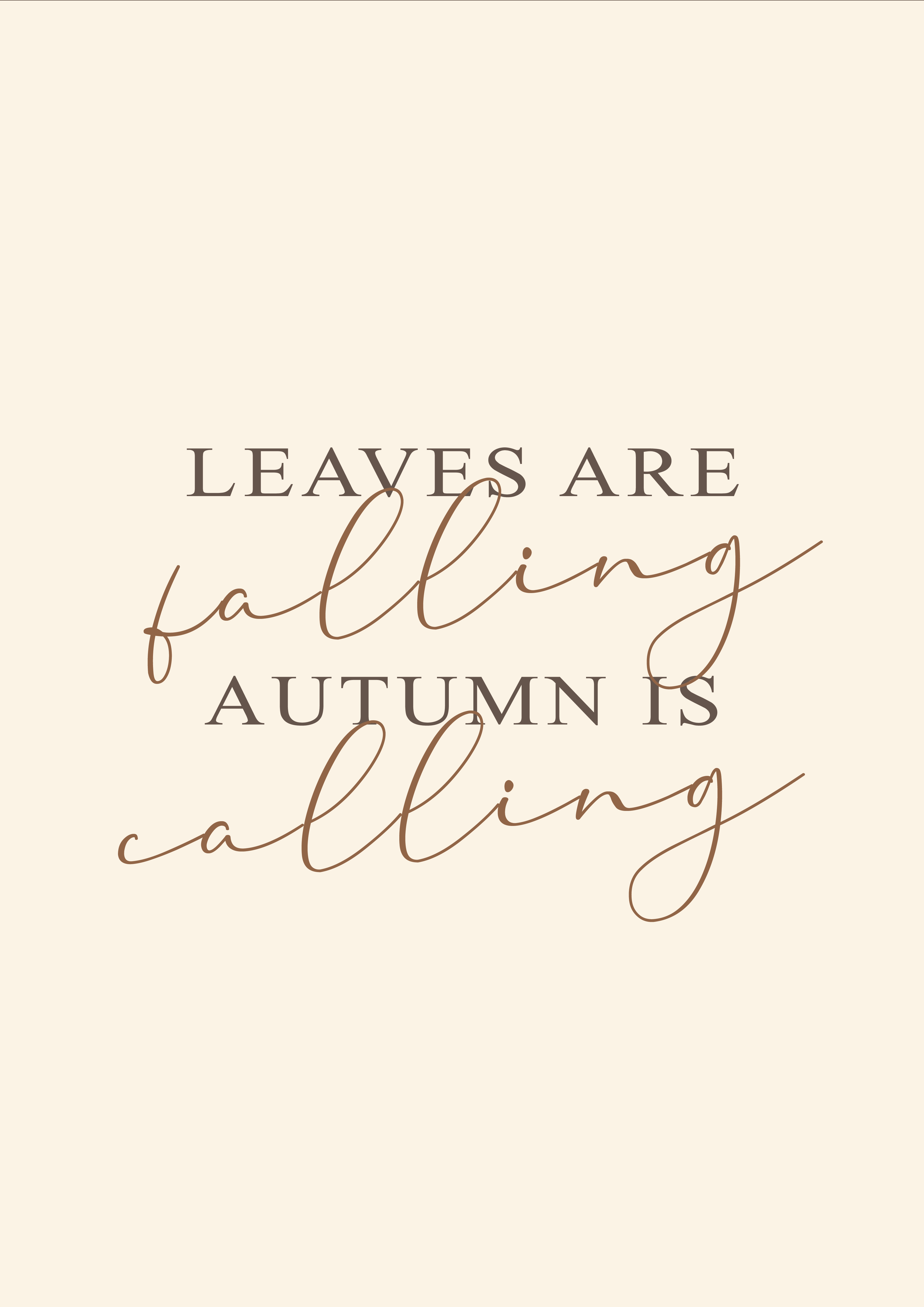 Leaves Are Falling