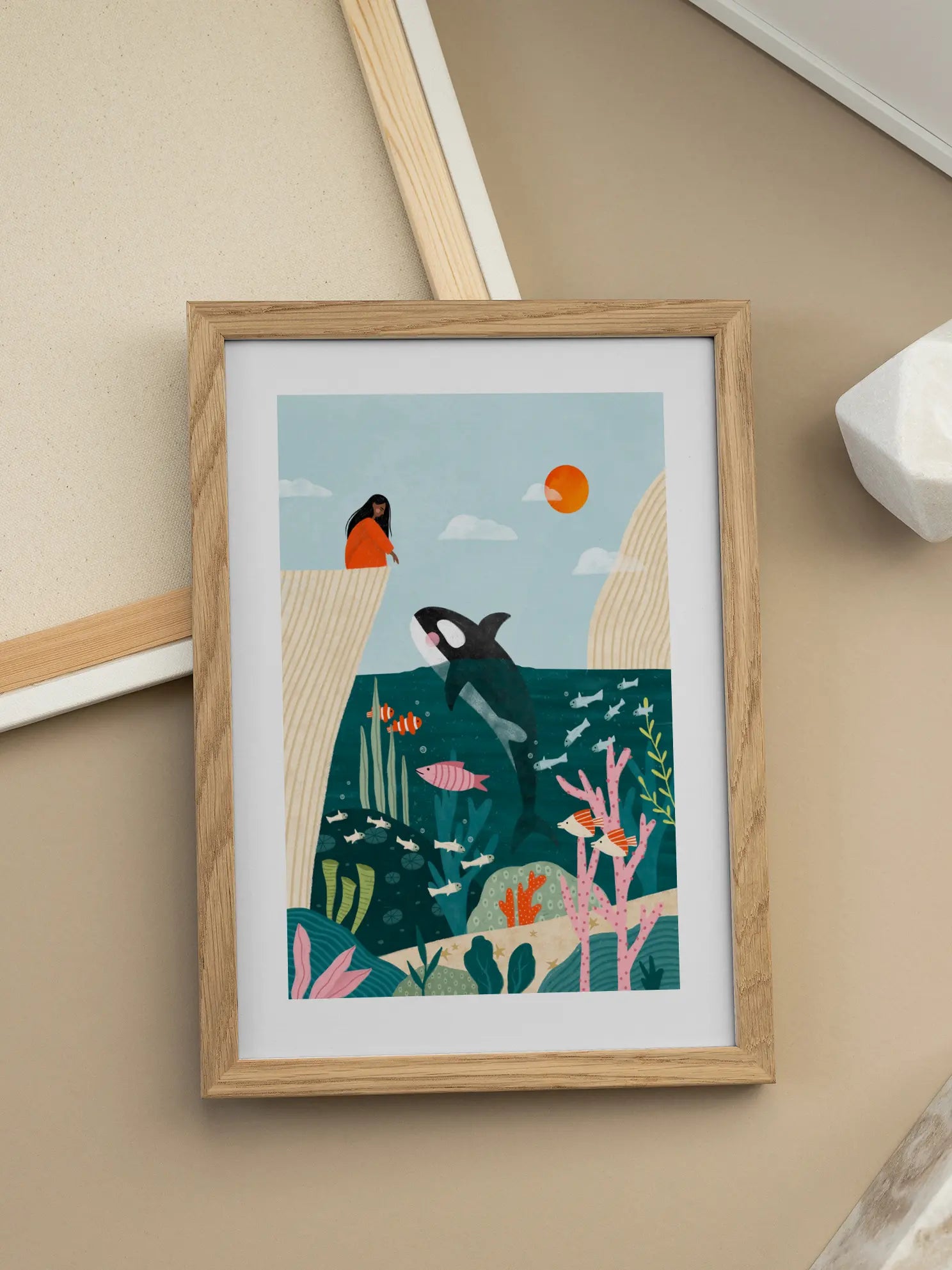 Underwater Scene Poster