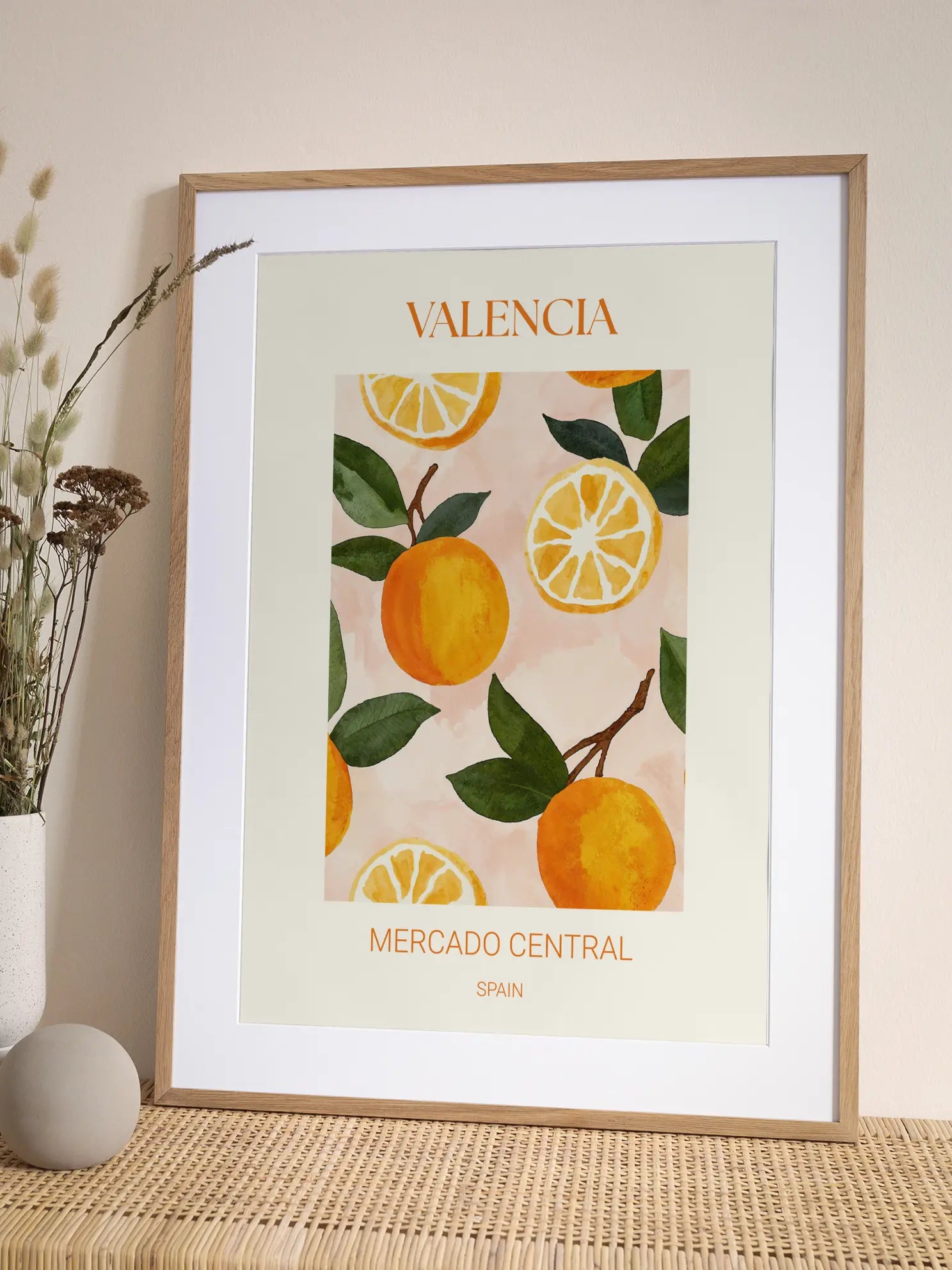 Valencia Oranges Poster