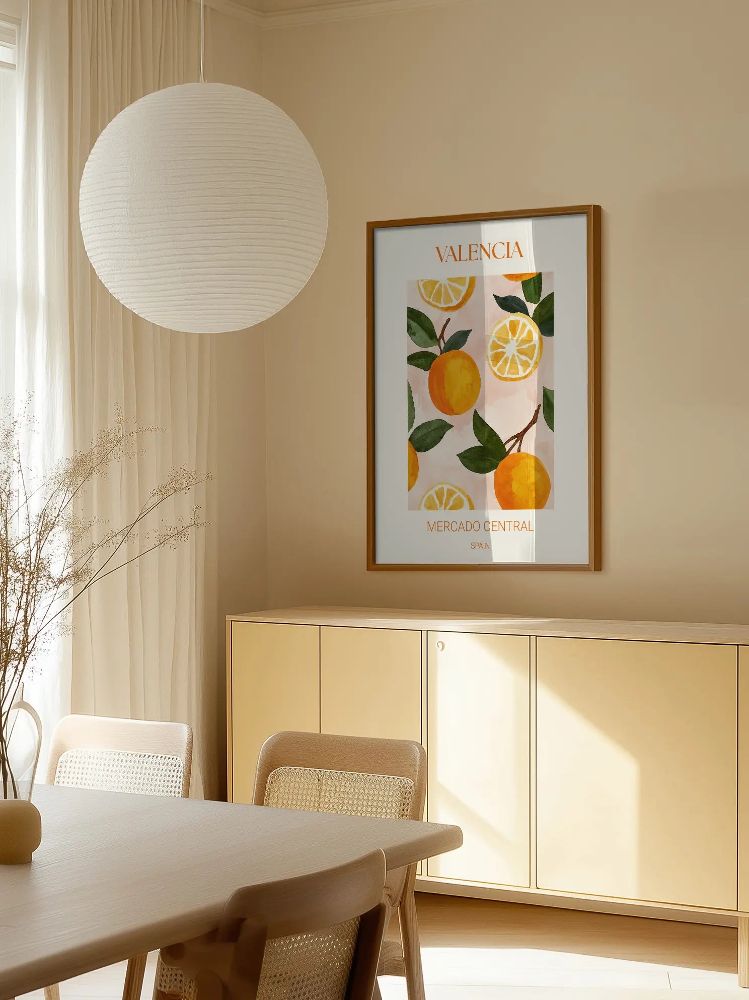 Valencia Oranges Poster