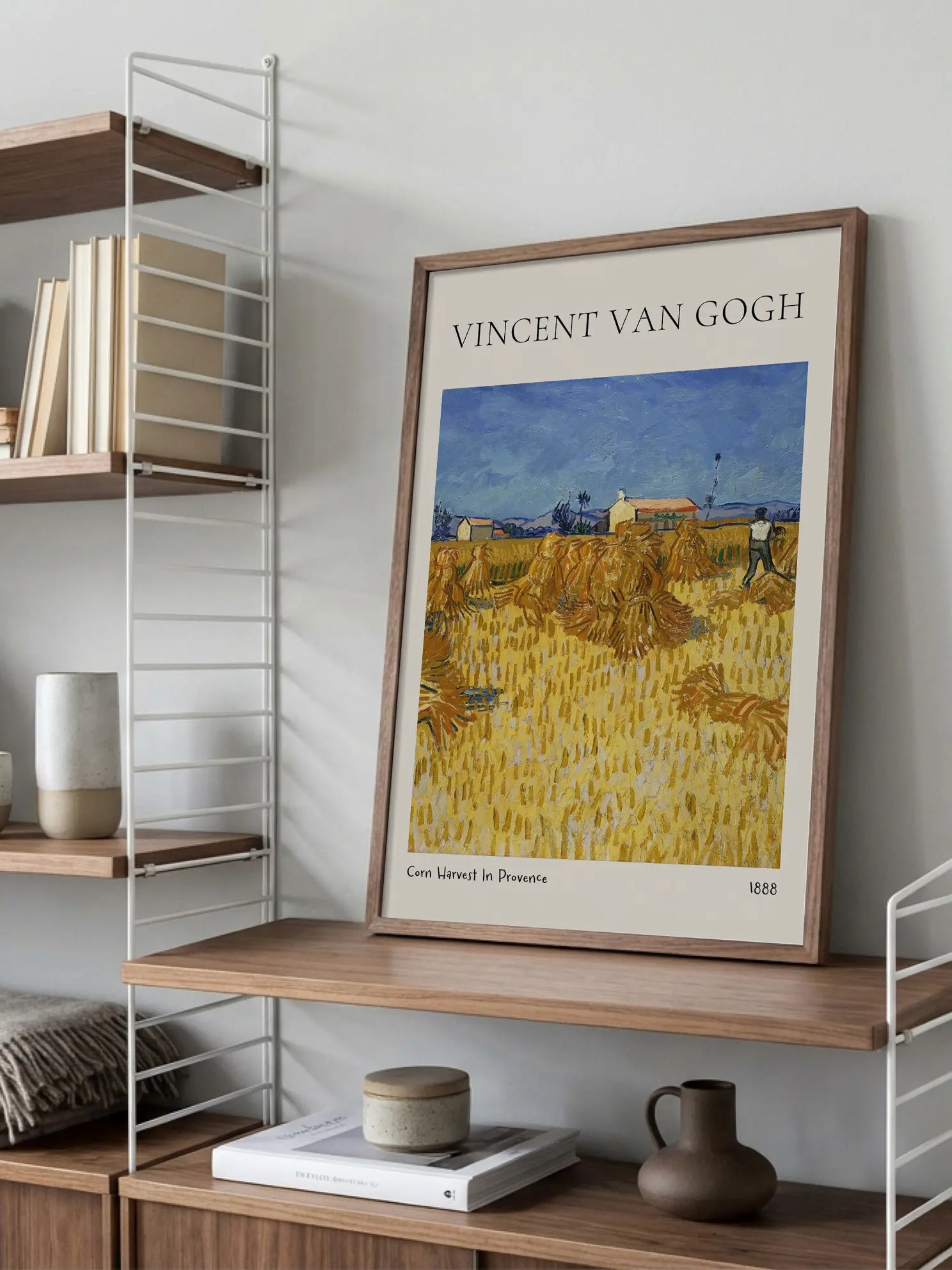 Van Gogh — Corn Harvest in Provence Poster