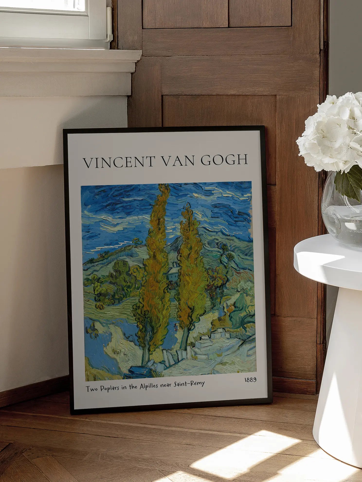 Van Gogh — Two Poplars in the Alpilles near Saint-Rémy Poster