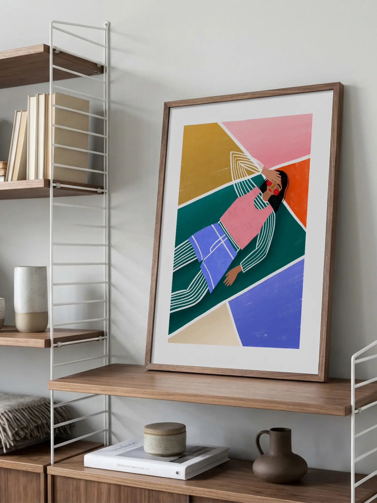 Vibrant Lady Resting Poster