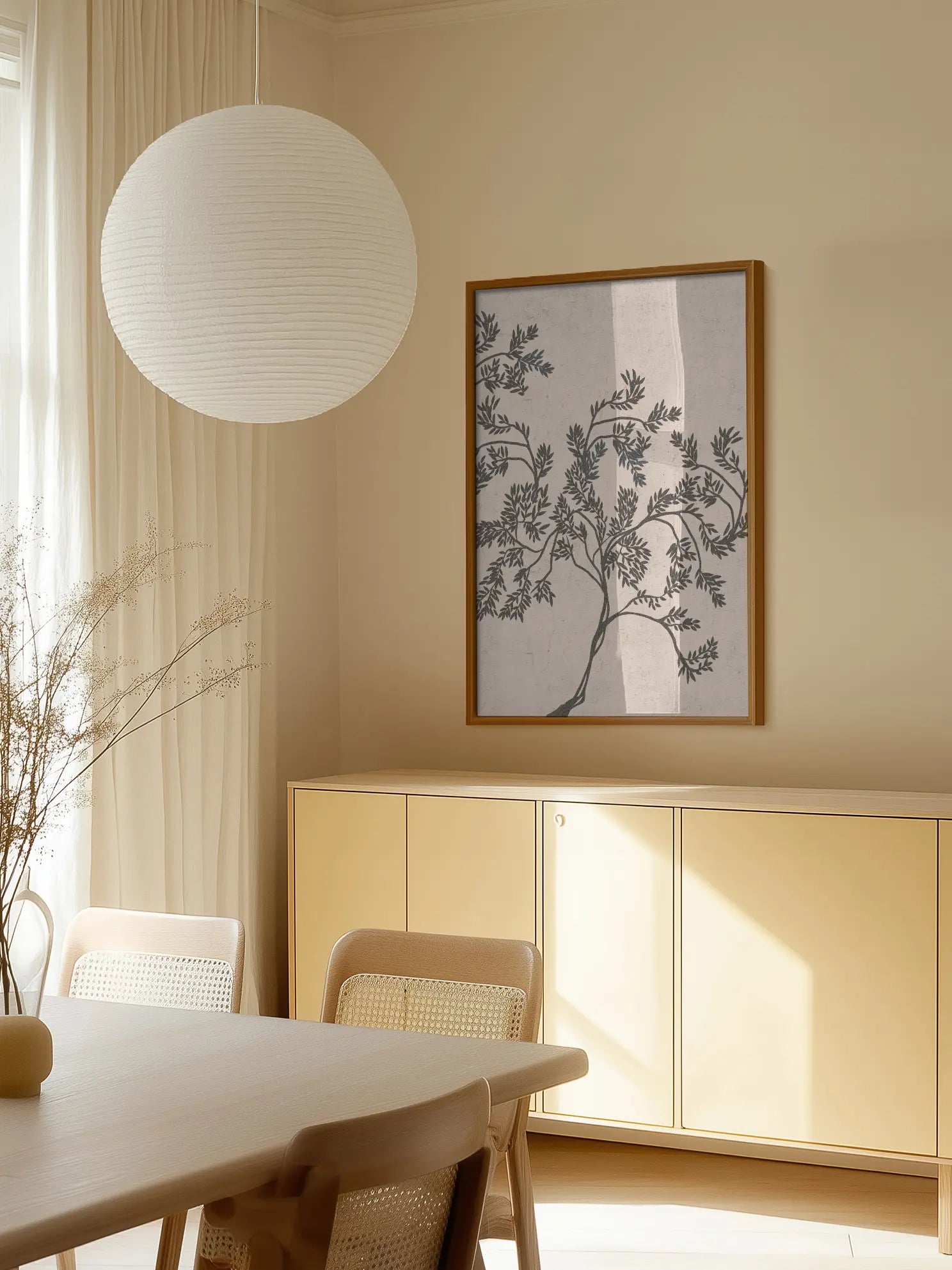 Vintage Botanical Branches Poster