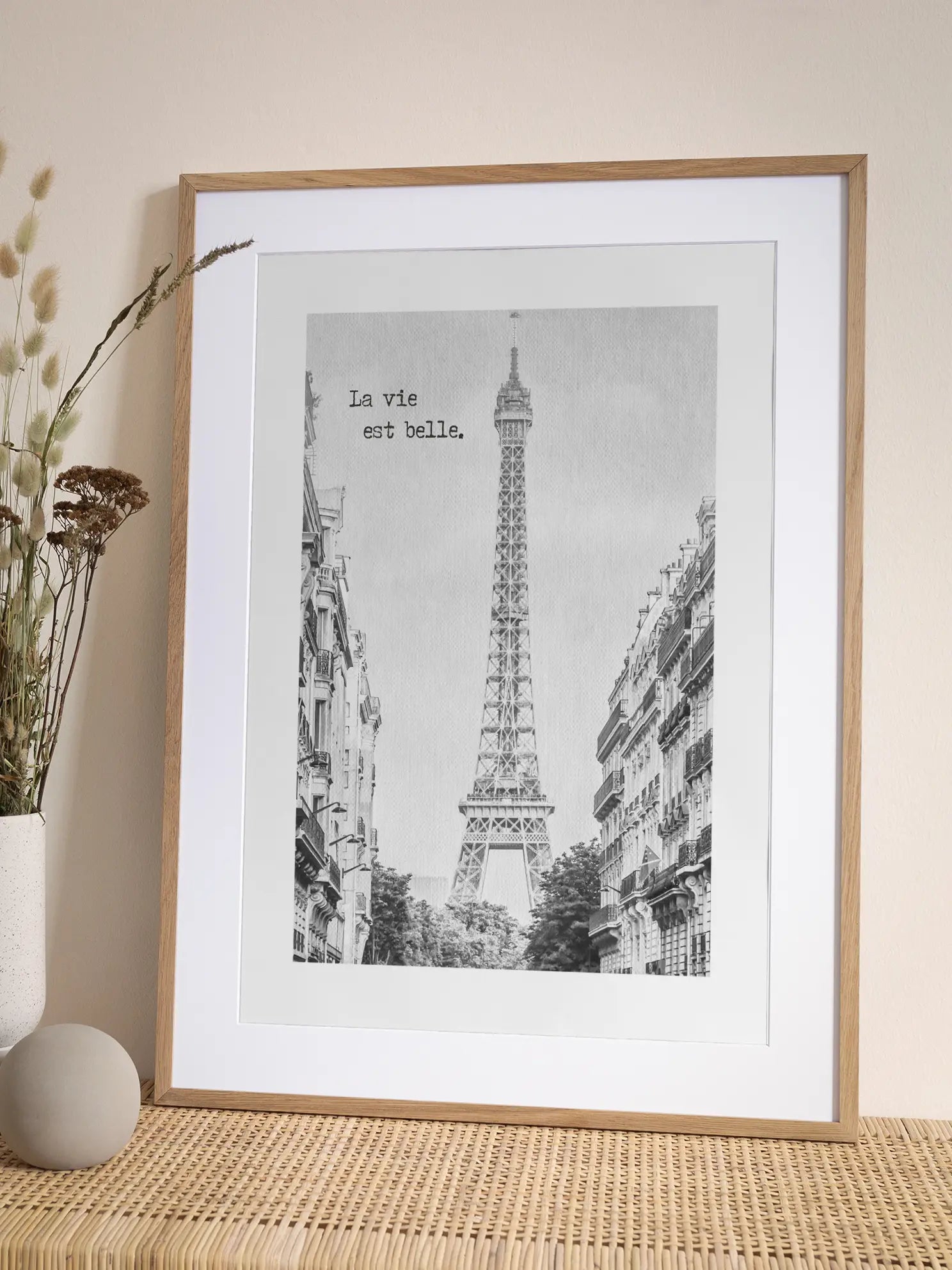 Vintage La Vie Est Belle Poster