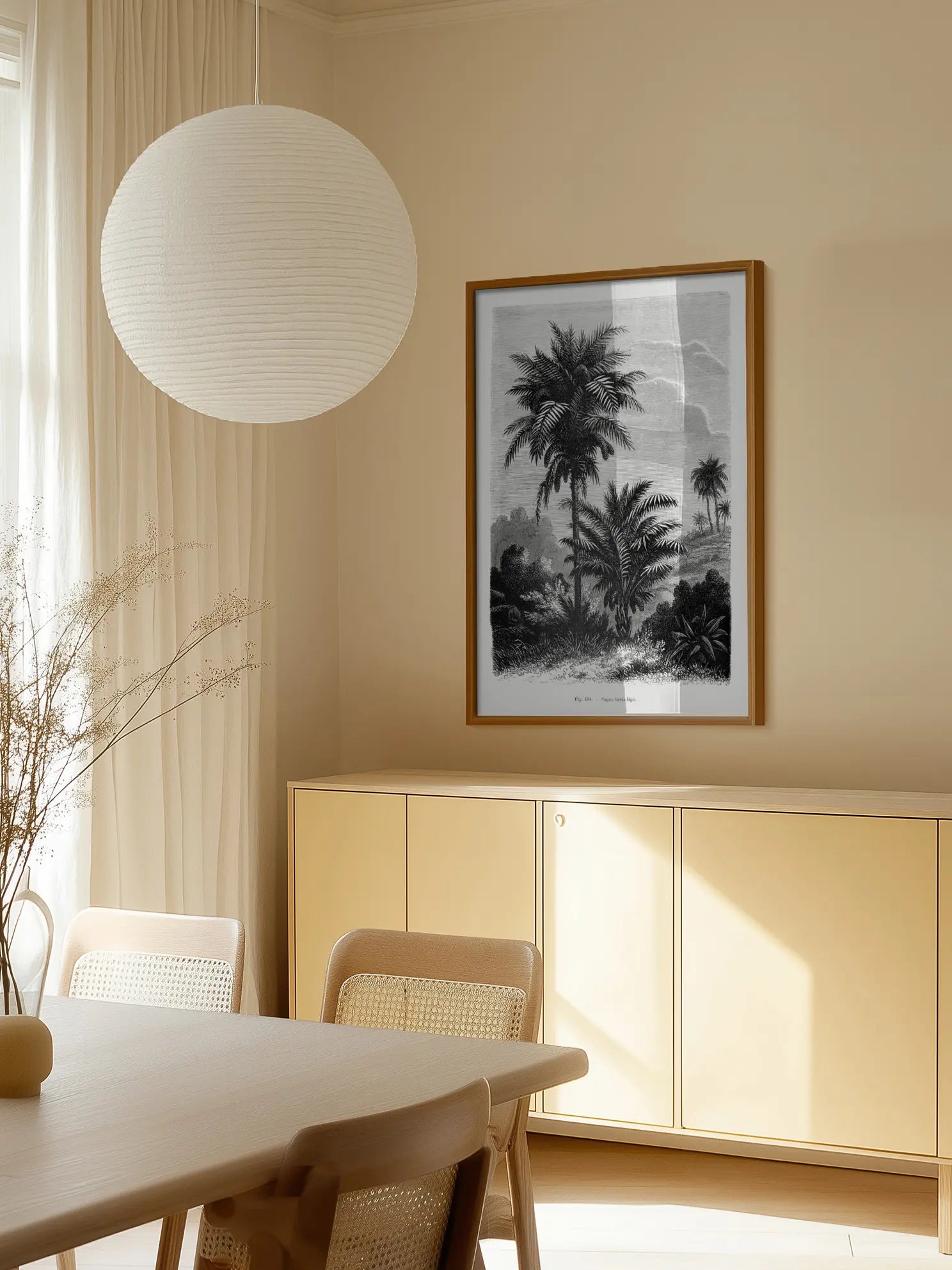 Vintage Palm Illustration Poster